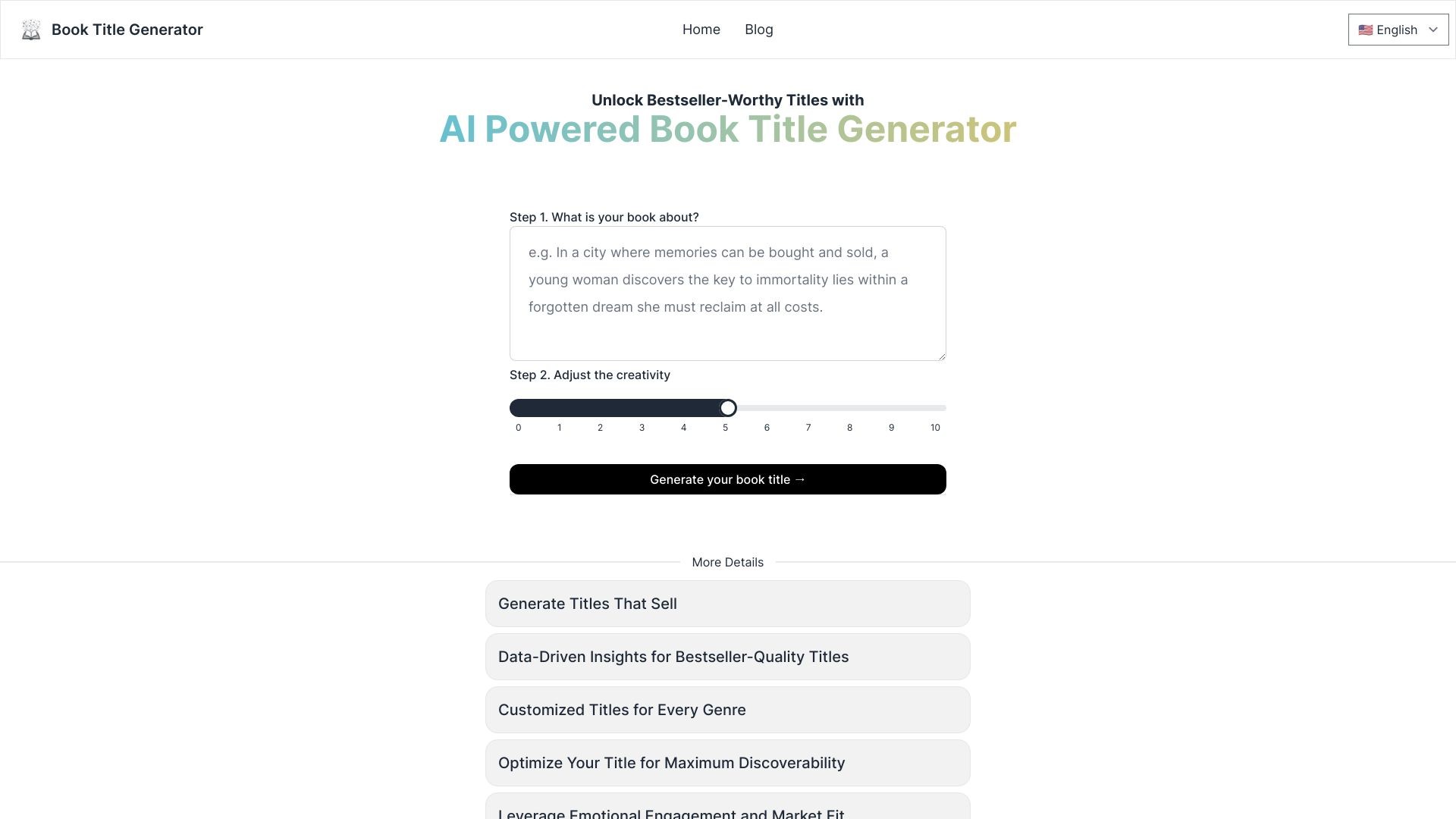 Book Title Generator 截图