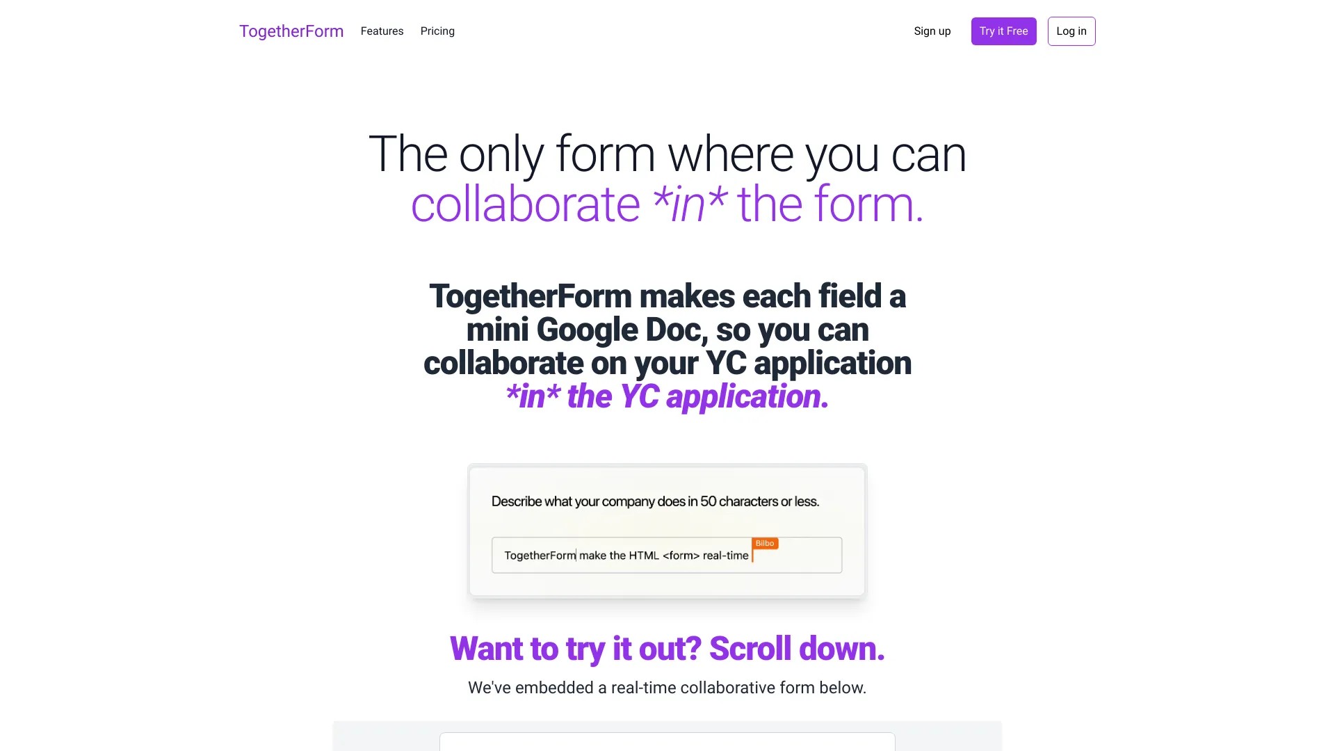 TogetherForm 截图