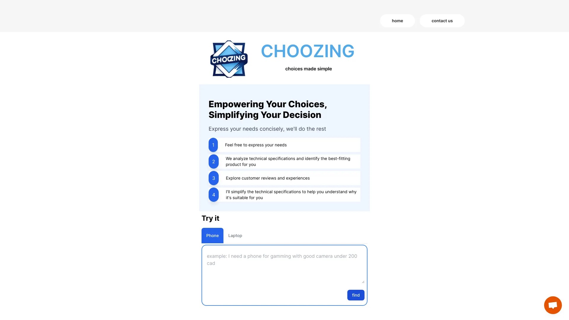 Choozing 截图