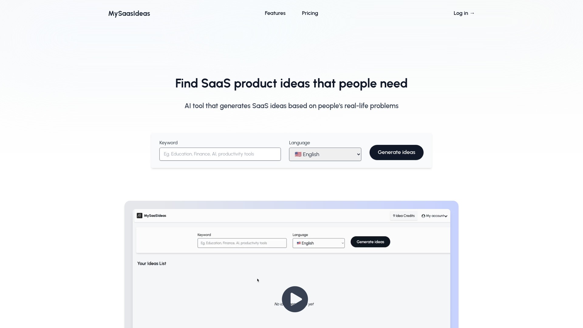 Painkiller SaaS ideas Generator 截图