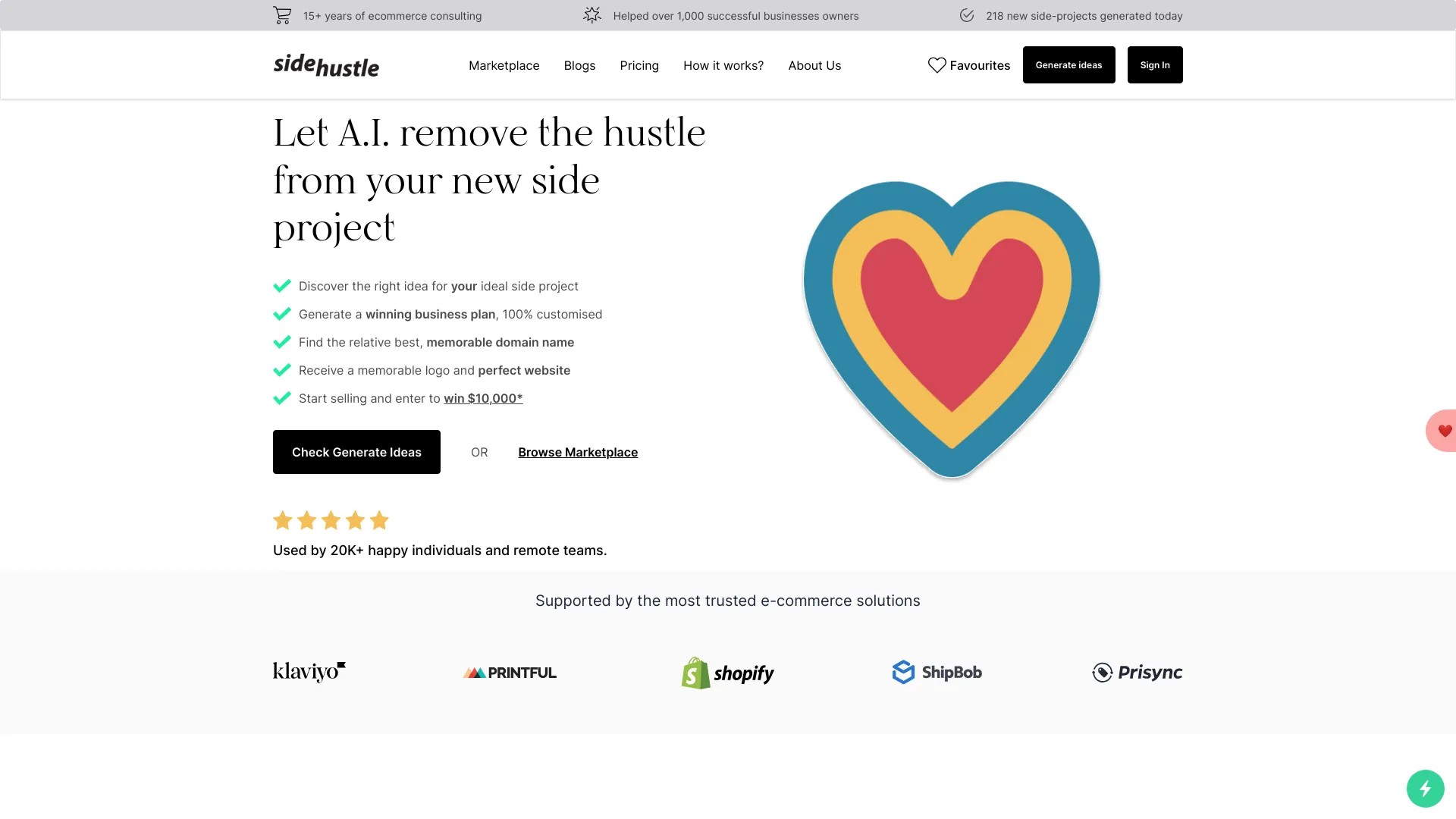 side-hustle.ai 截图