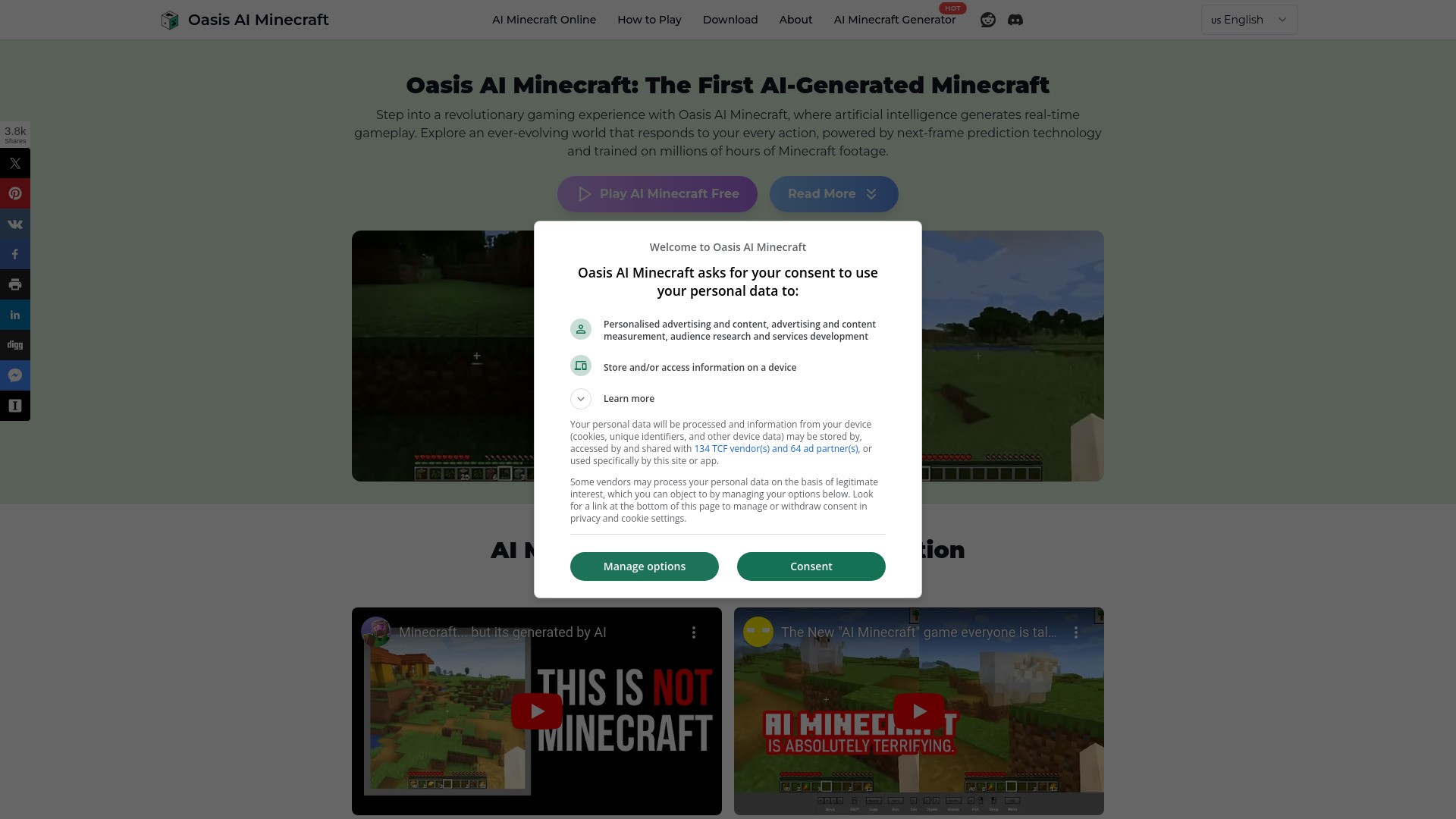 Oasis AI Minecraft 截图