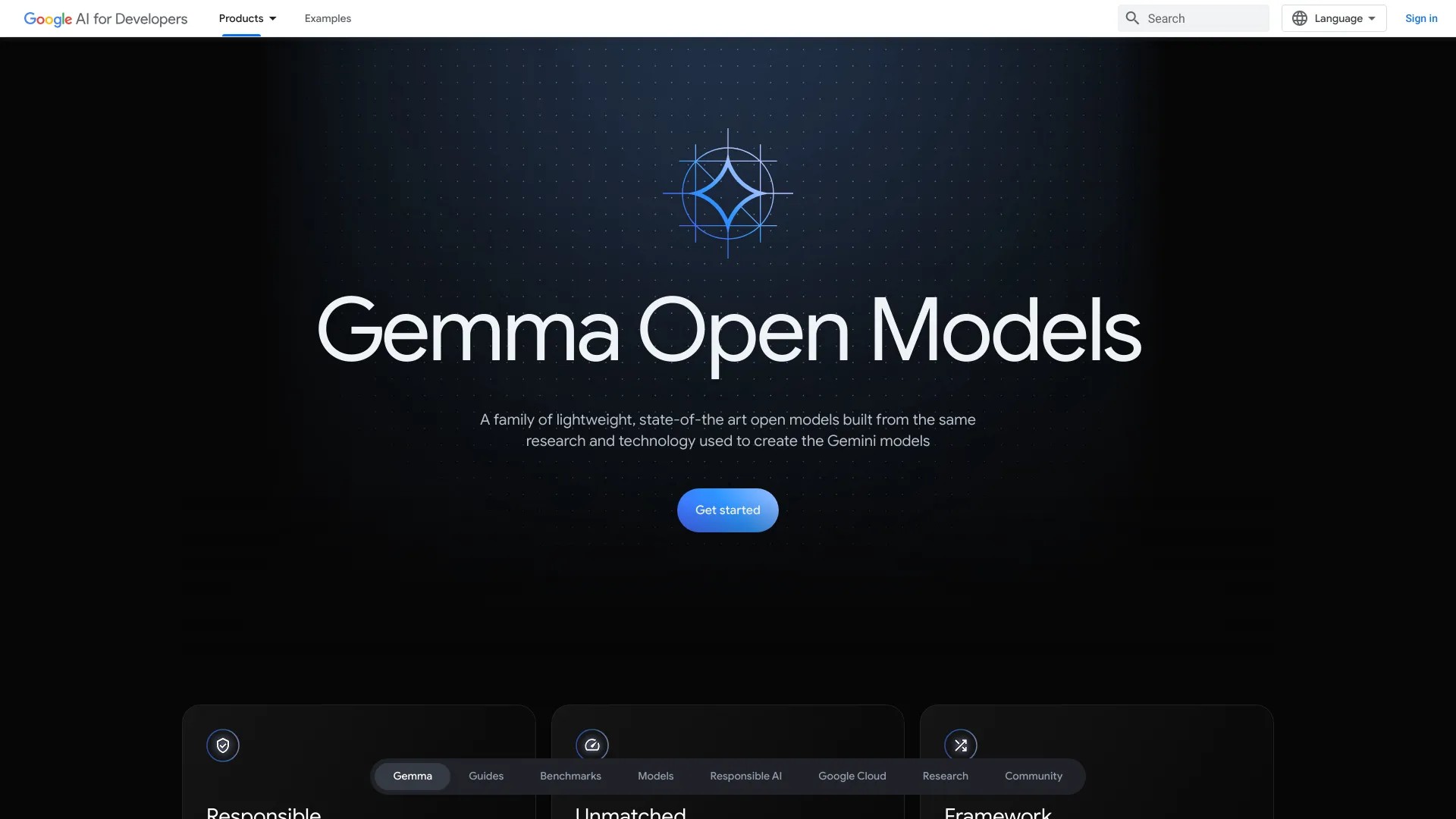 Gemma Open Models by Google 截图