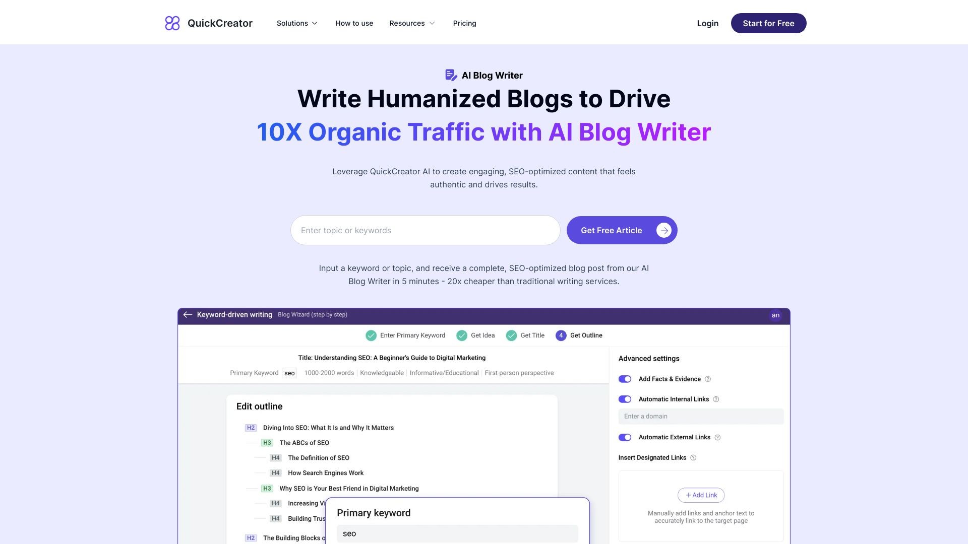 AI Blog Writer 截图