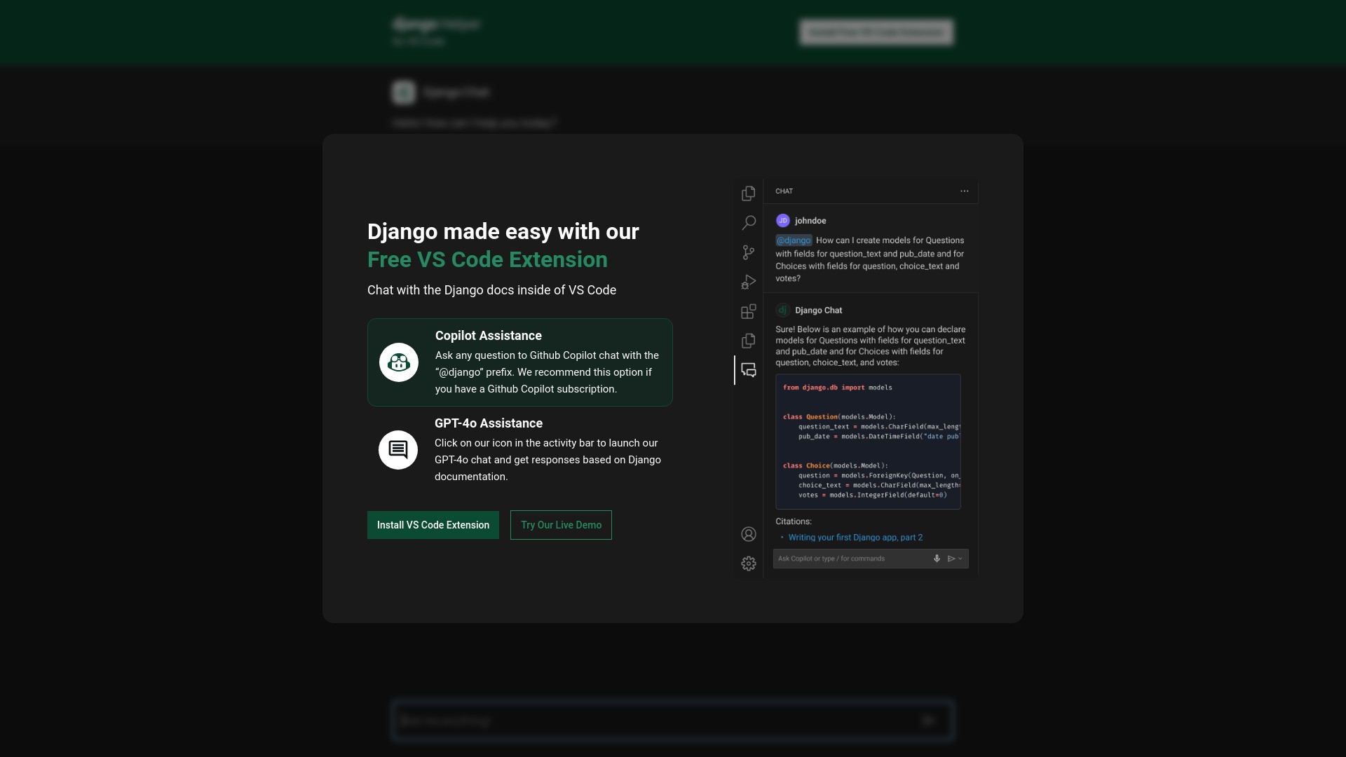 Django Helper 截图