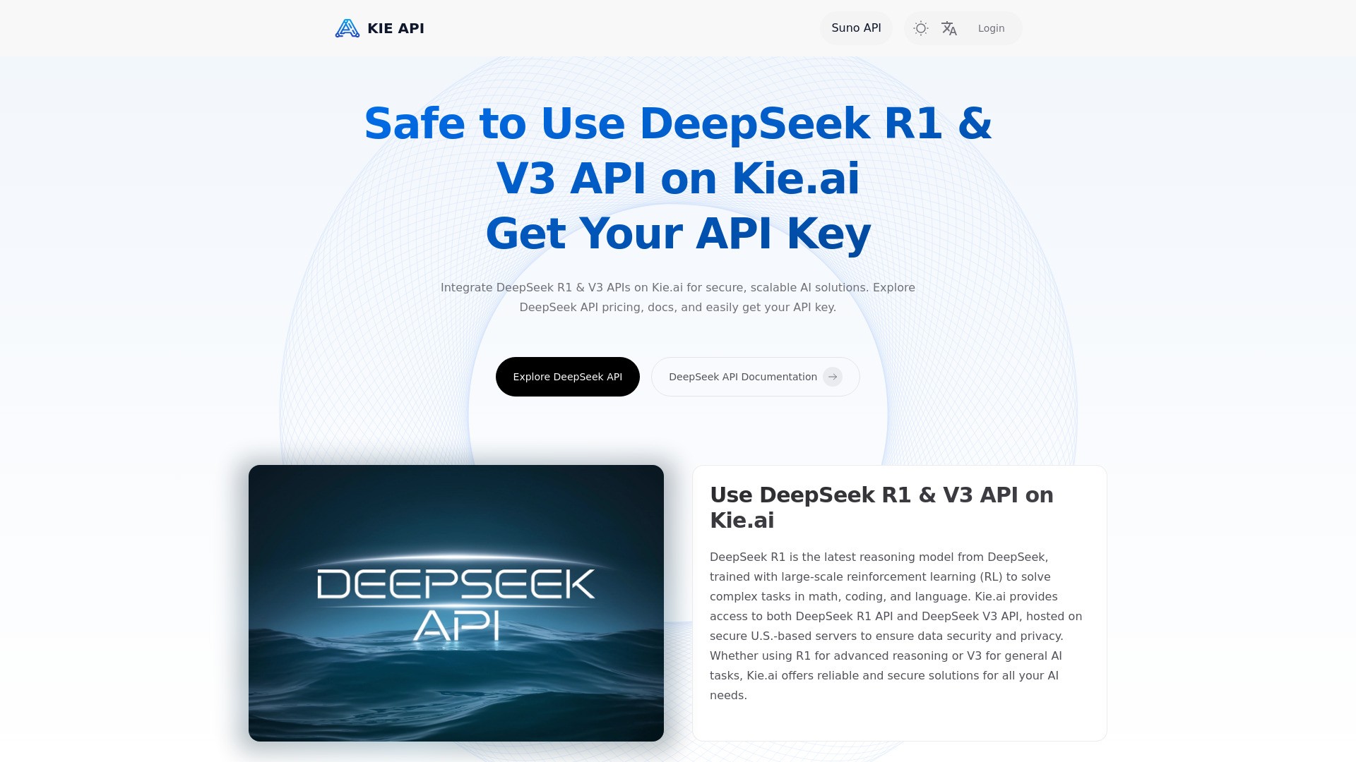 Kie.ai: Affordable & Secure DeepSeek R1 API 截图