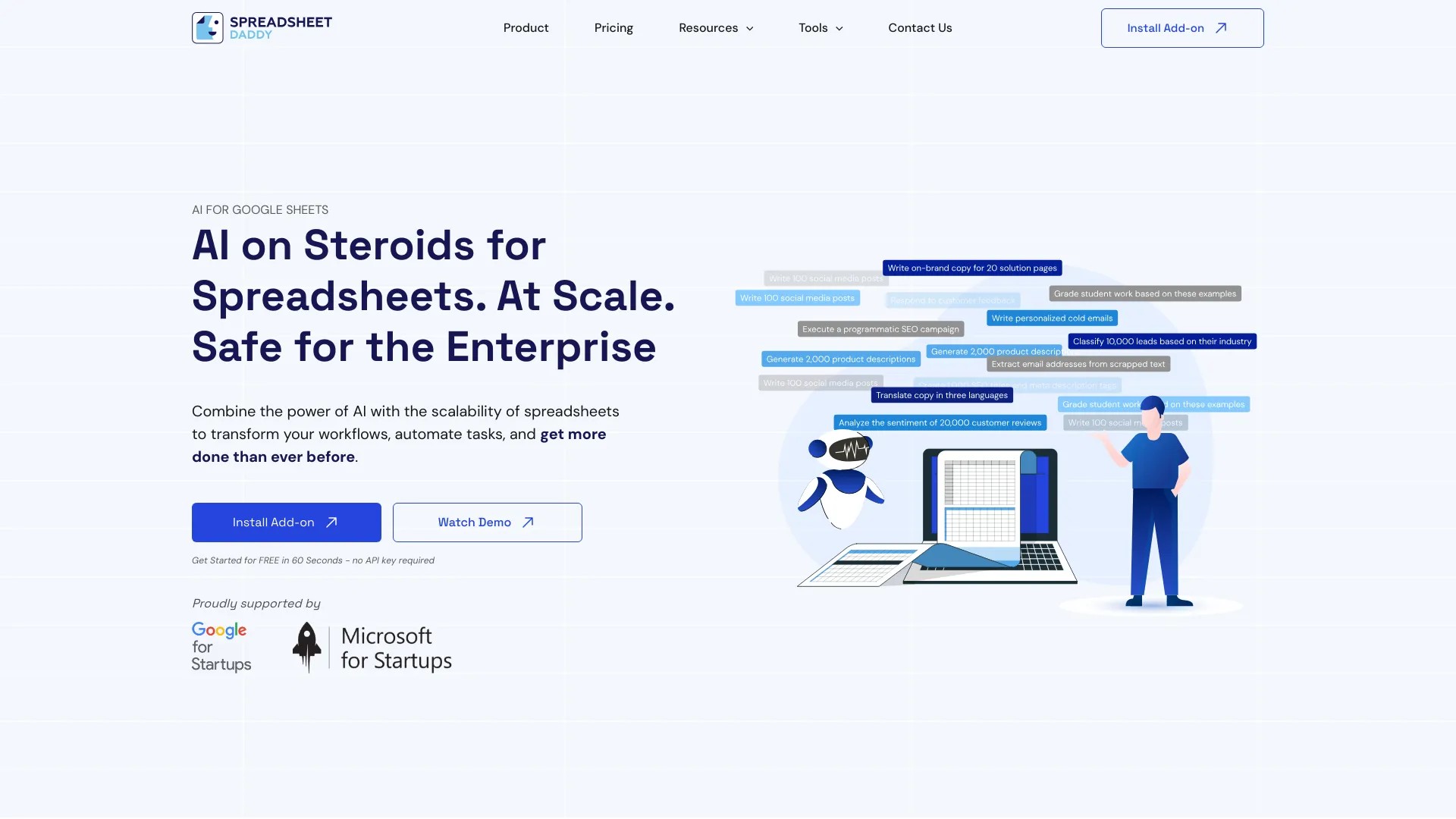 spreadsheetdaddy.com 截图