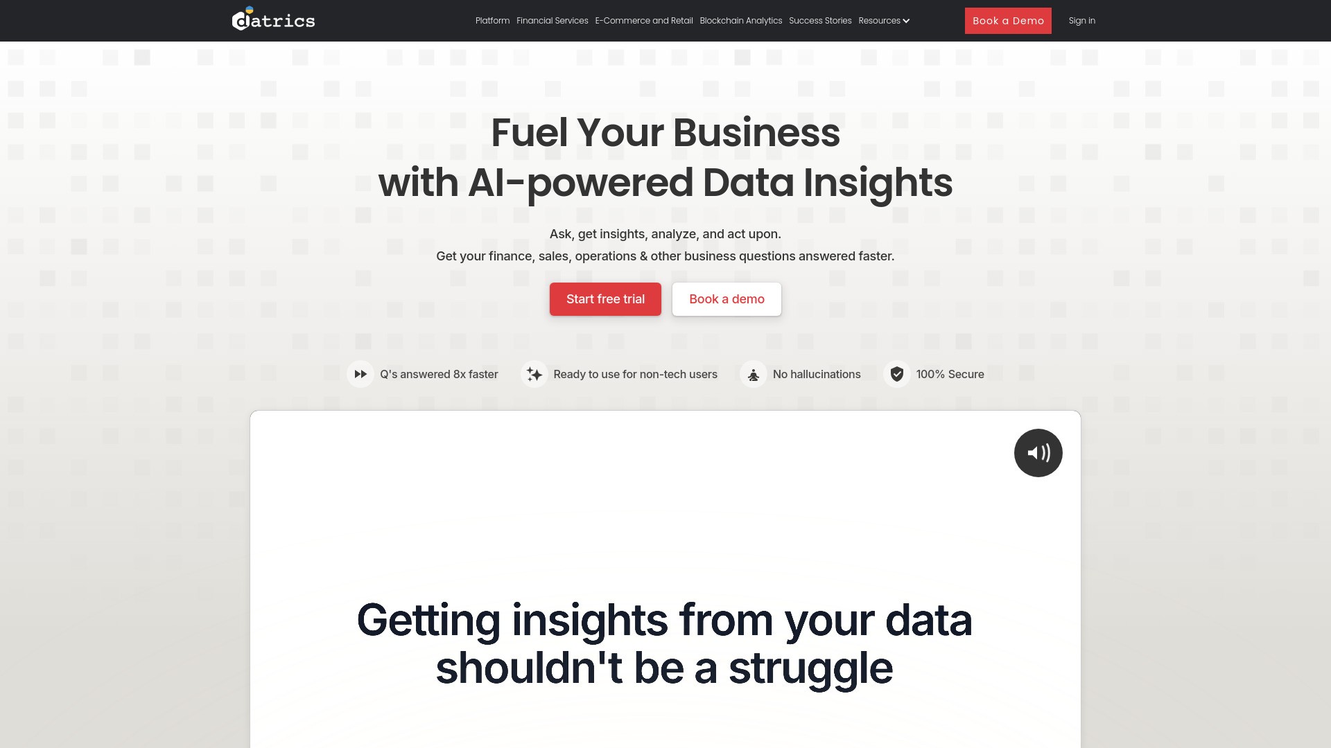 Datrics AI Analyst Builder 截图