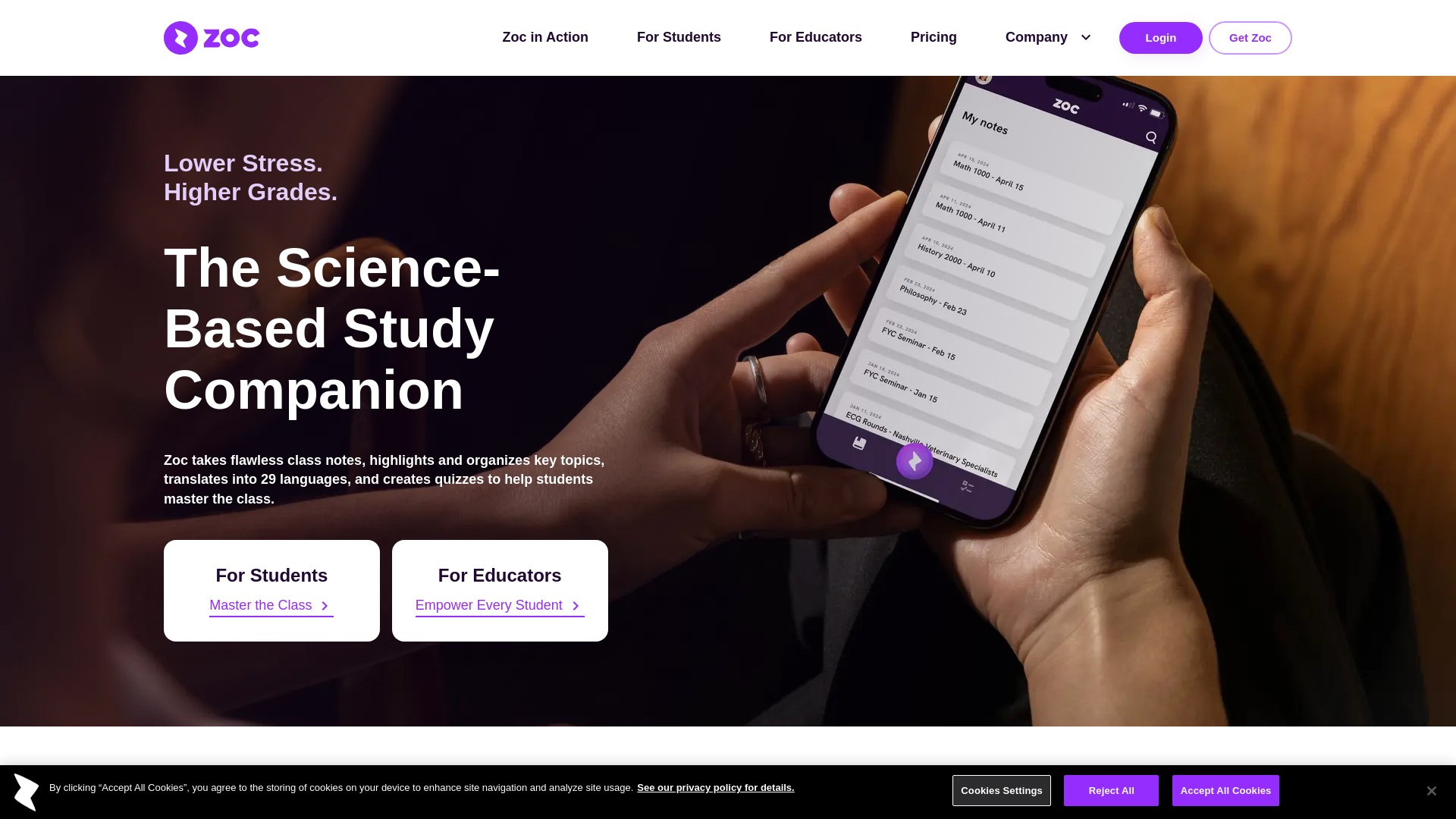 Zoc.ai - Better Grades | Ethical AI 截图