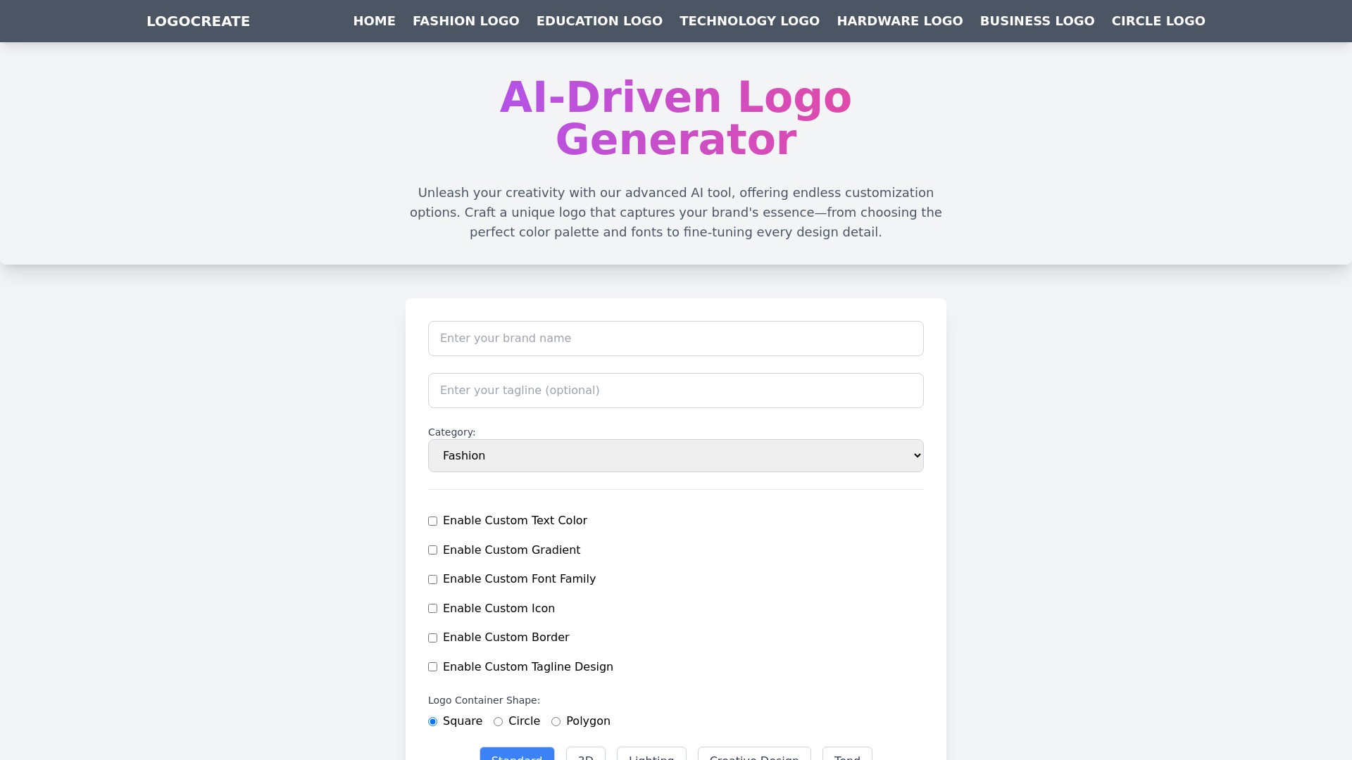 LogoCreate Online 截图