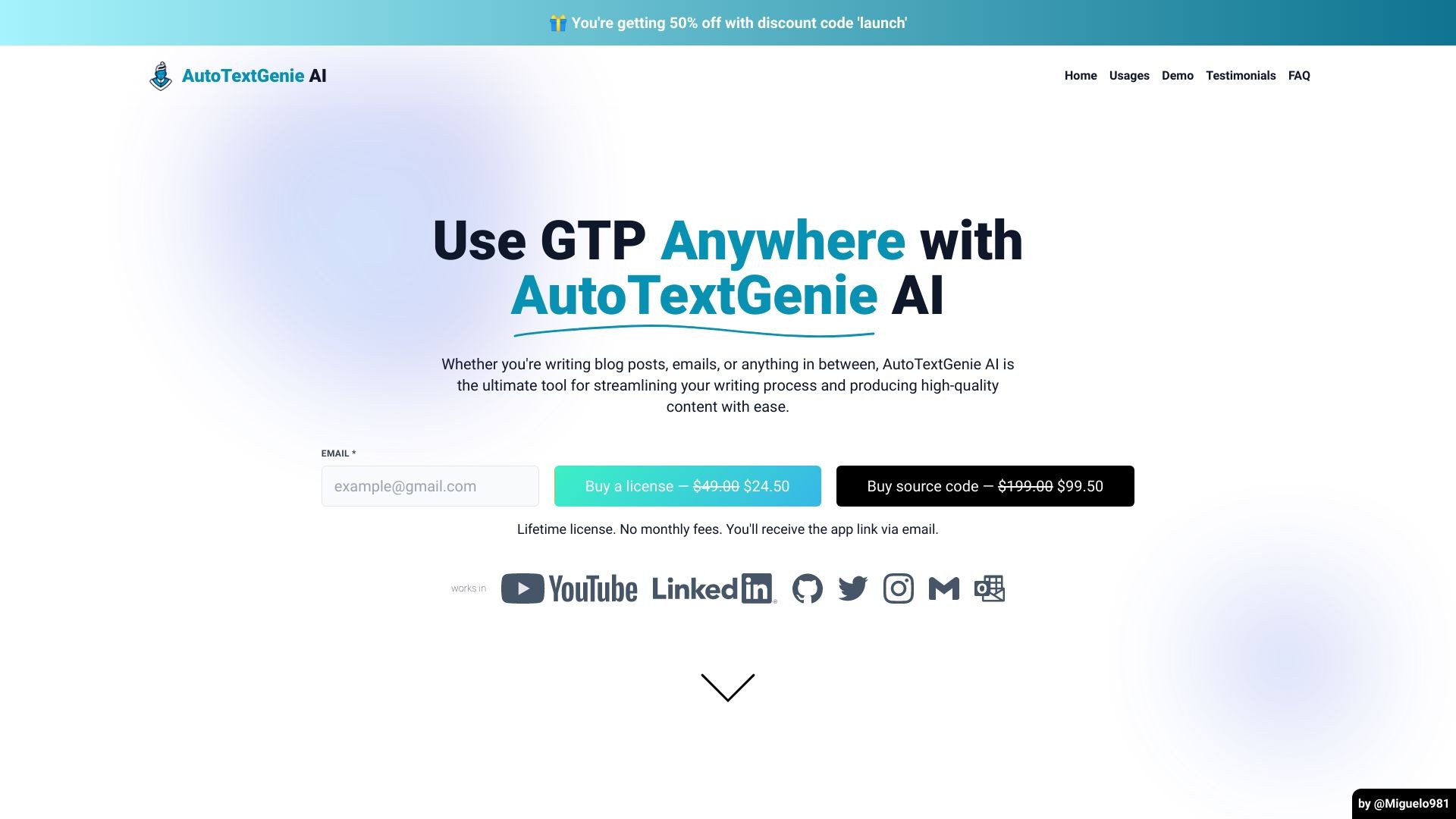 AutoTextGenie AI 截图