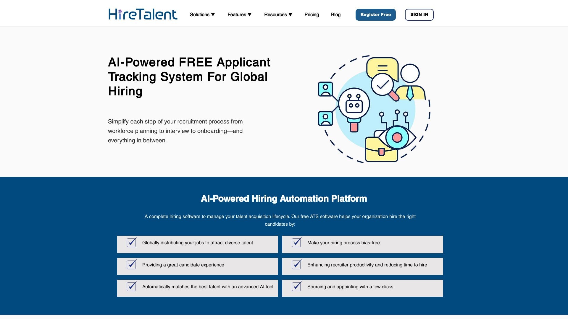 HireTalent-Free Applicant TrackingSystem 截图