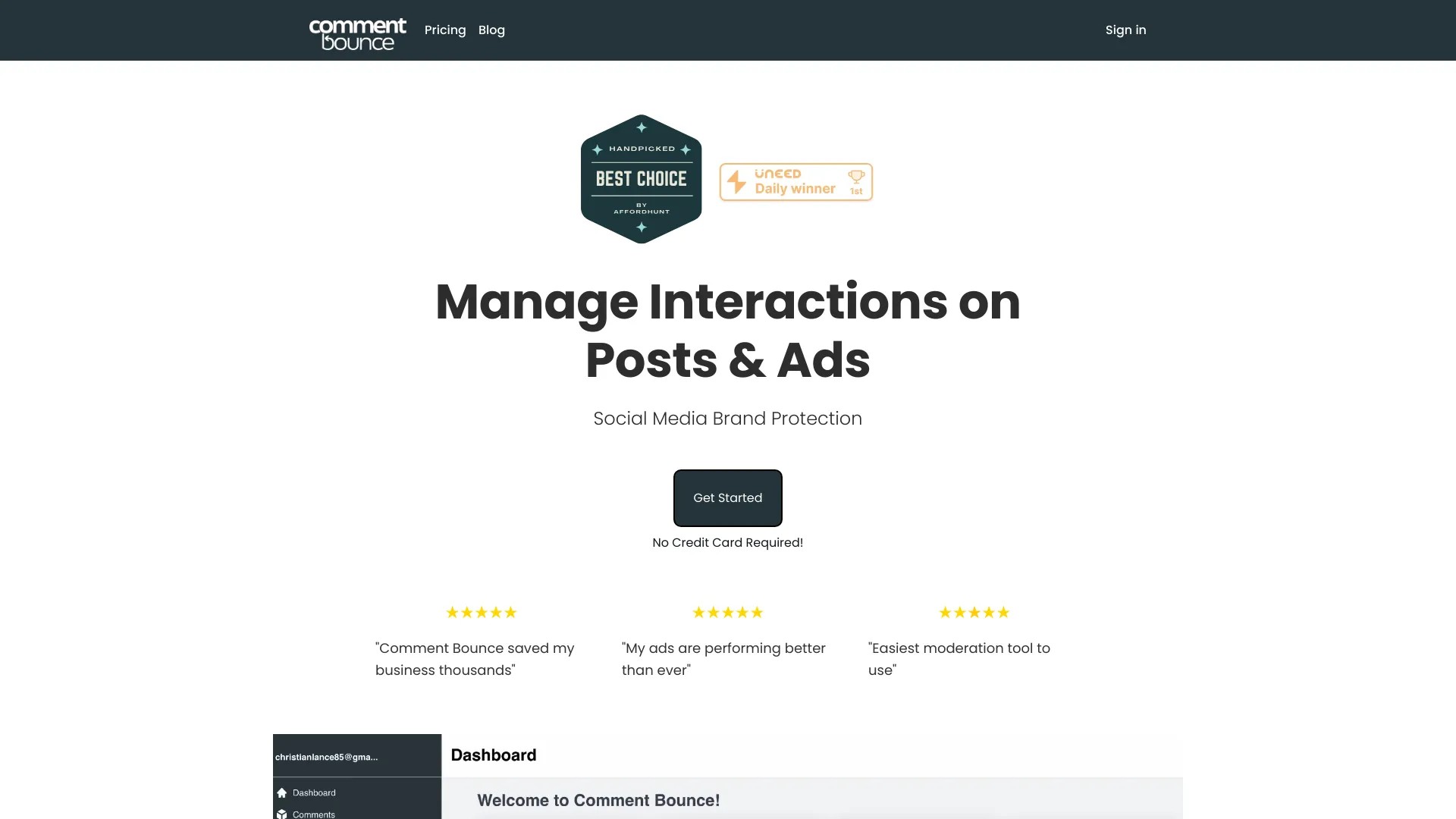 Comment Bounce 截图