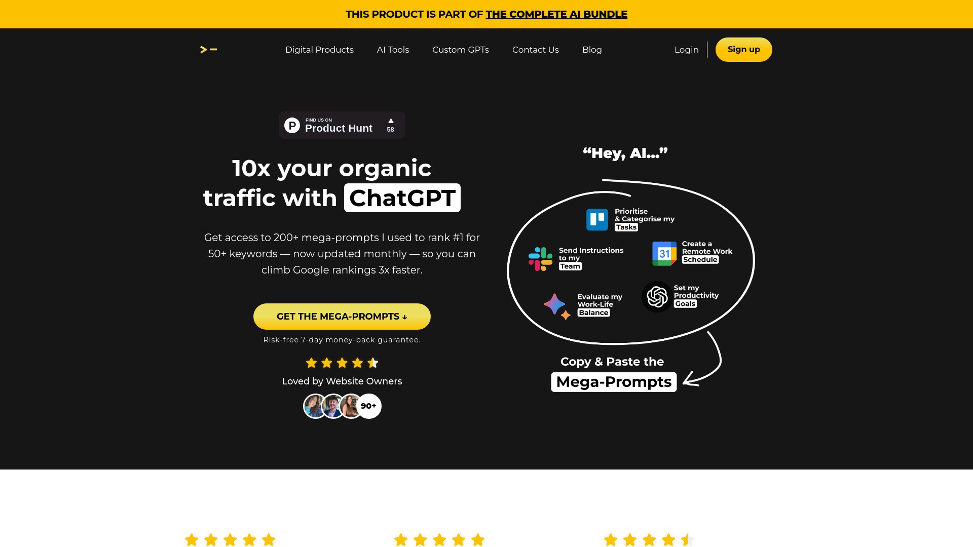 200+ ChatGPT Mega-Prompts for SEO 截图