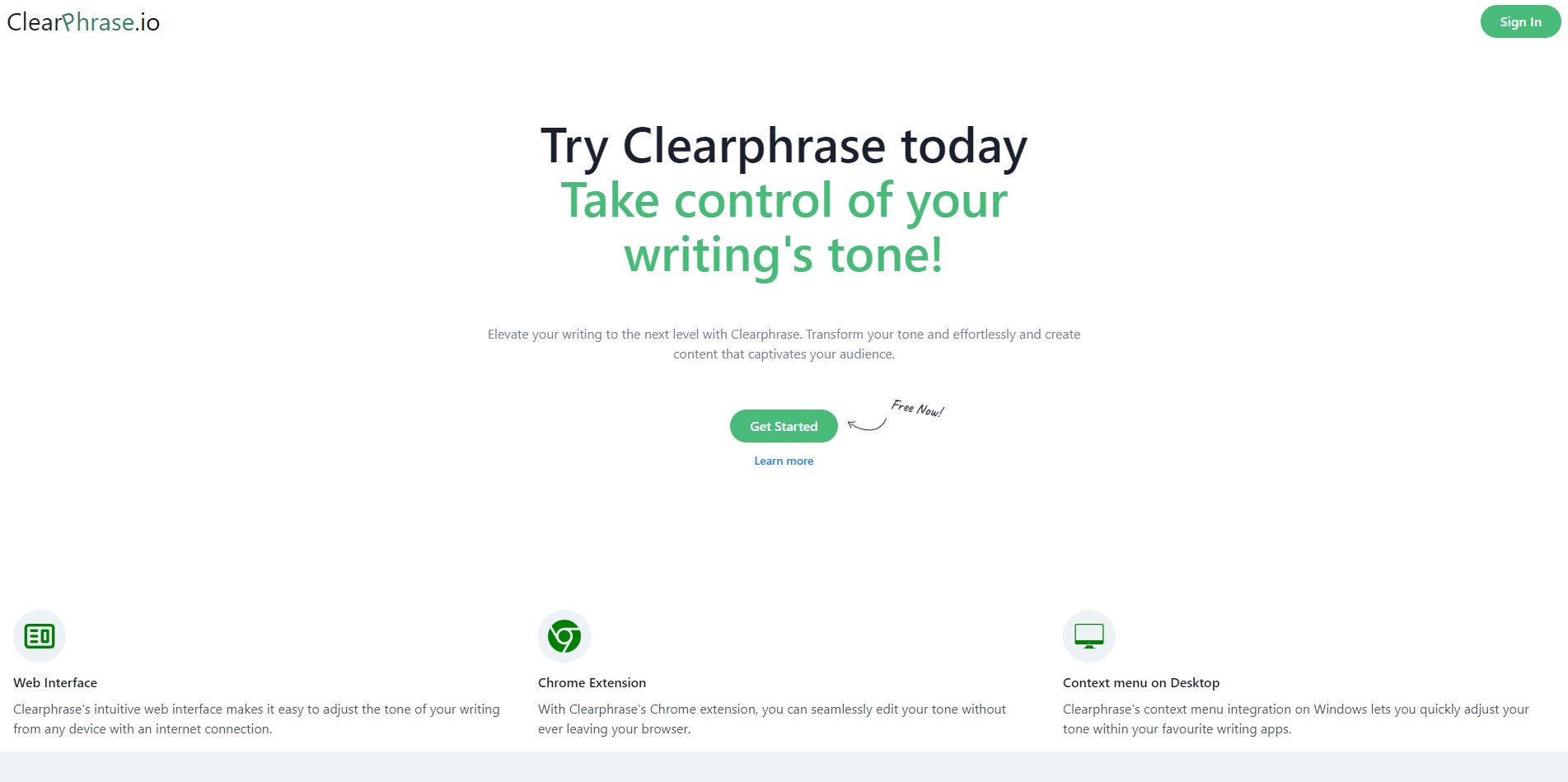 Clearphrase 截图