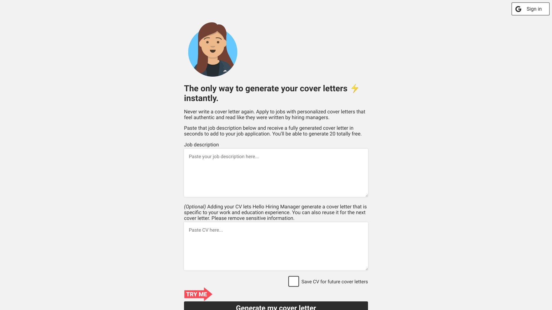 Hello Hiring Manager 截图