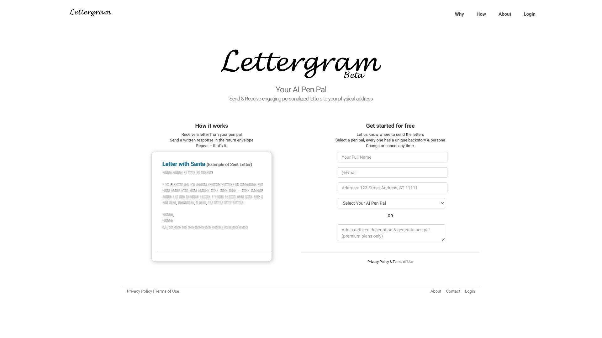 Lettergram - Your AI PenPal 截图