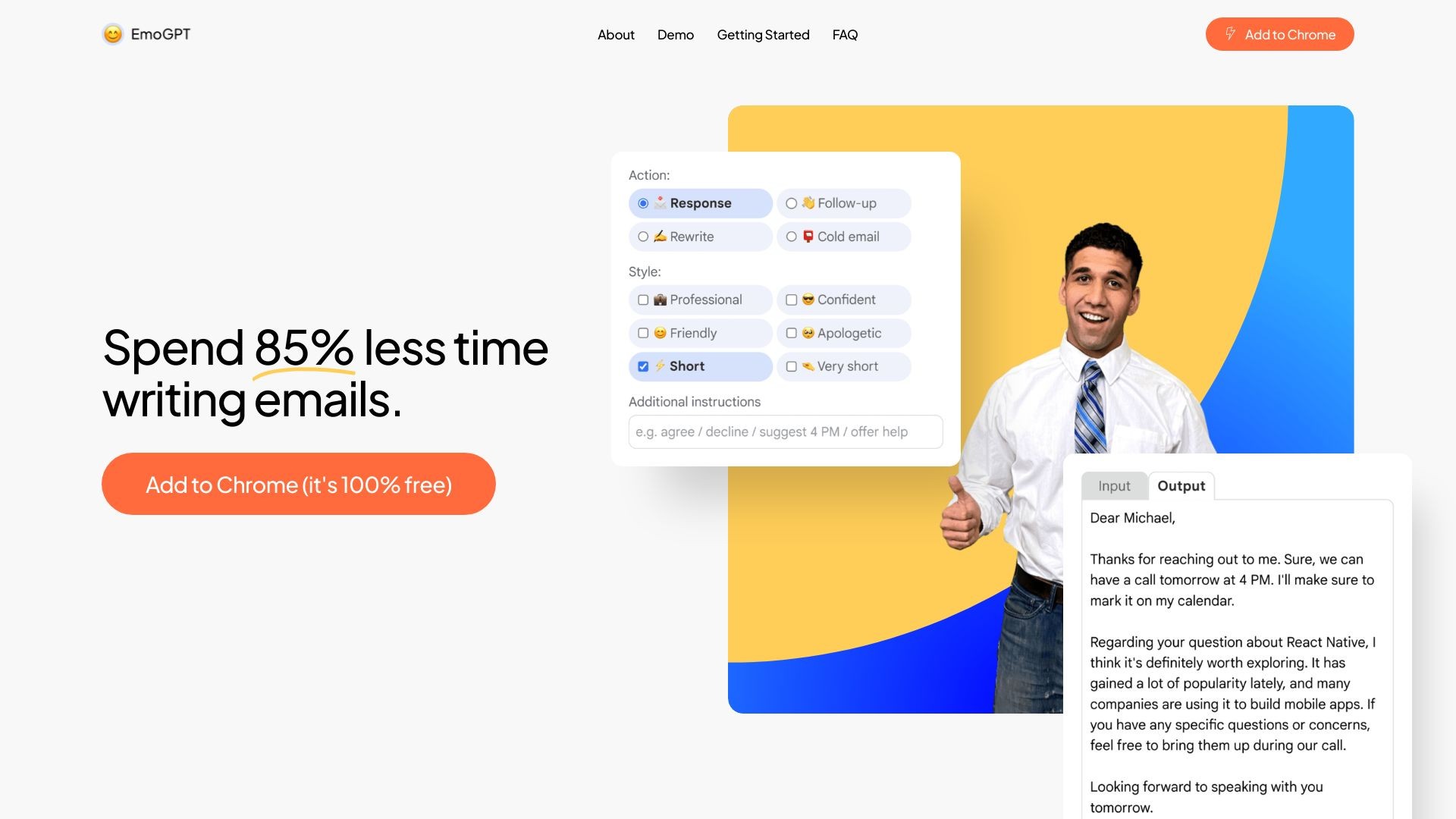 Secure ChatGPT Email Writer for Gmail 截图