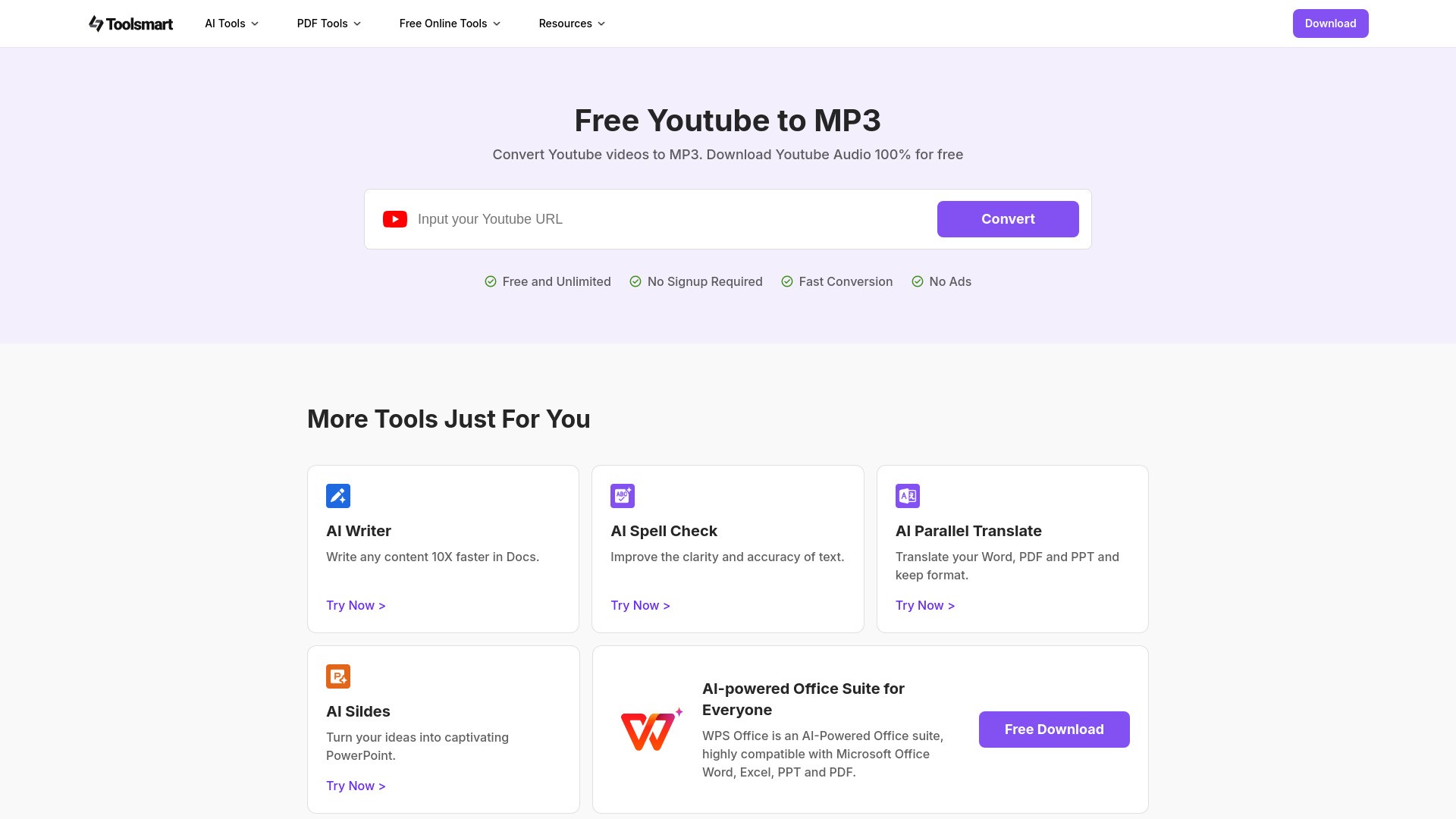 Free YouTube to MP3 Converter 截图