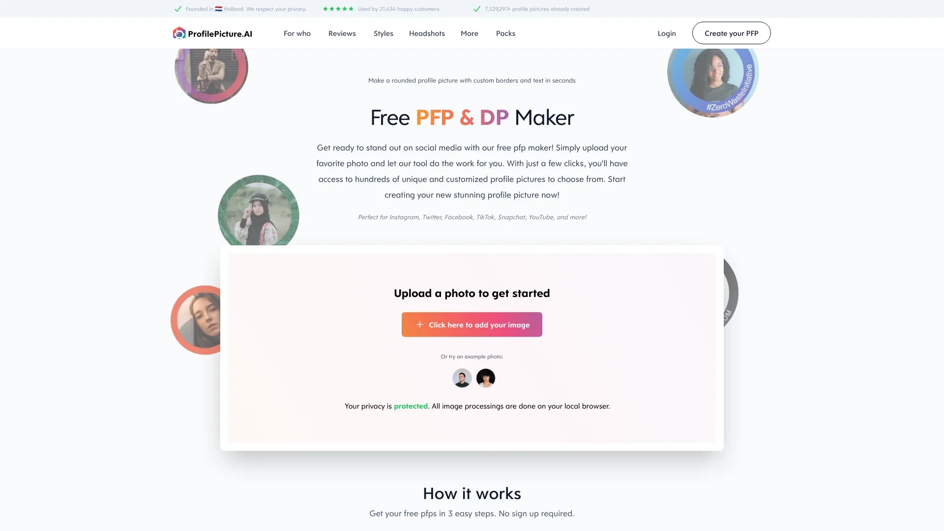 profilepicturemaker.com 截图