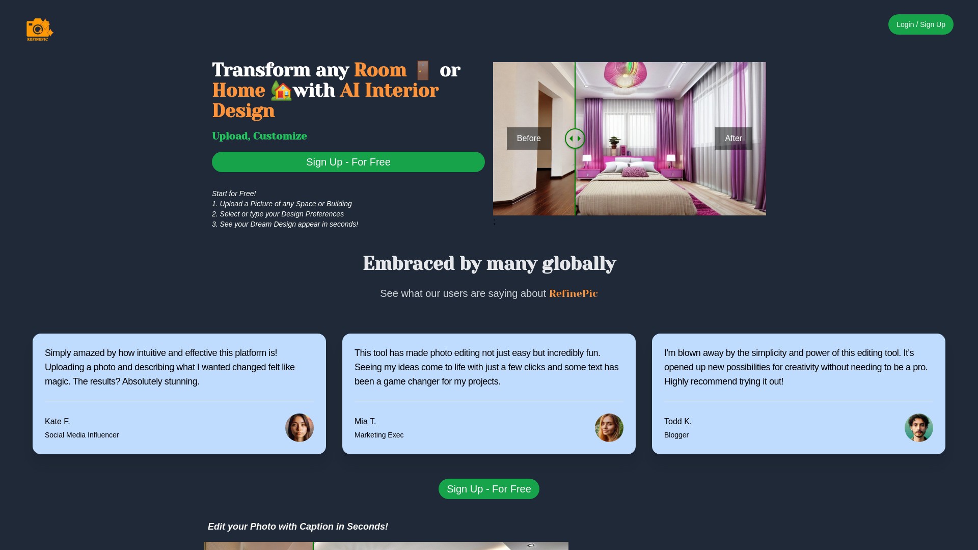 refinepic.com 截图