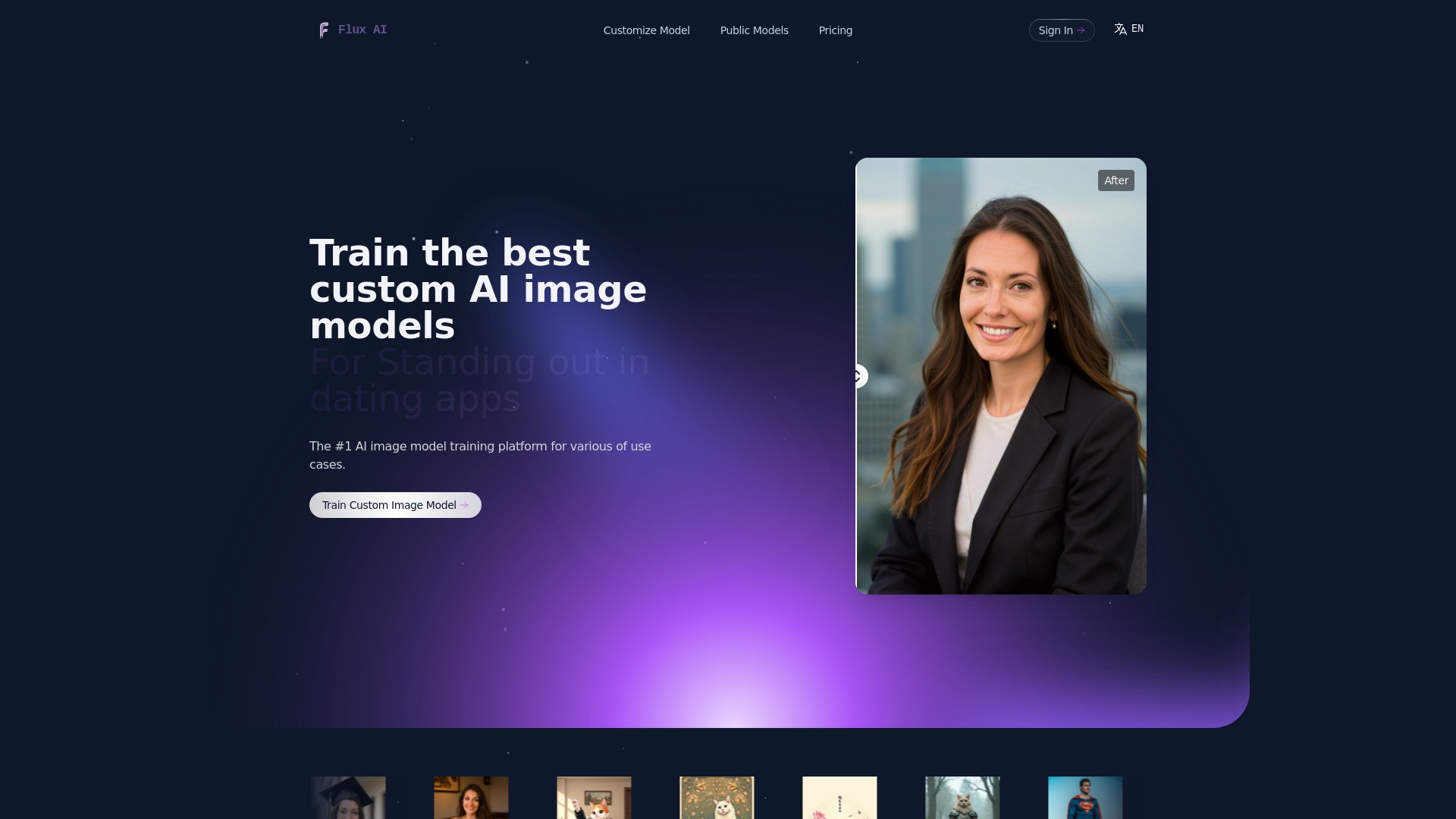 Flux AI Custom Model 截图