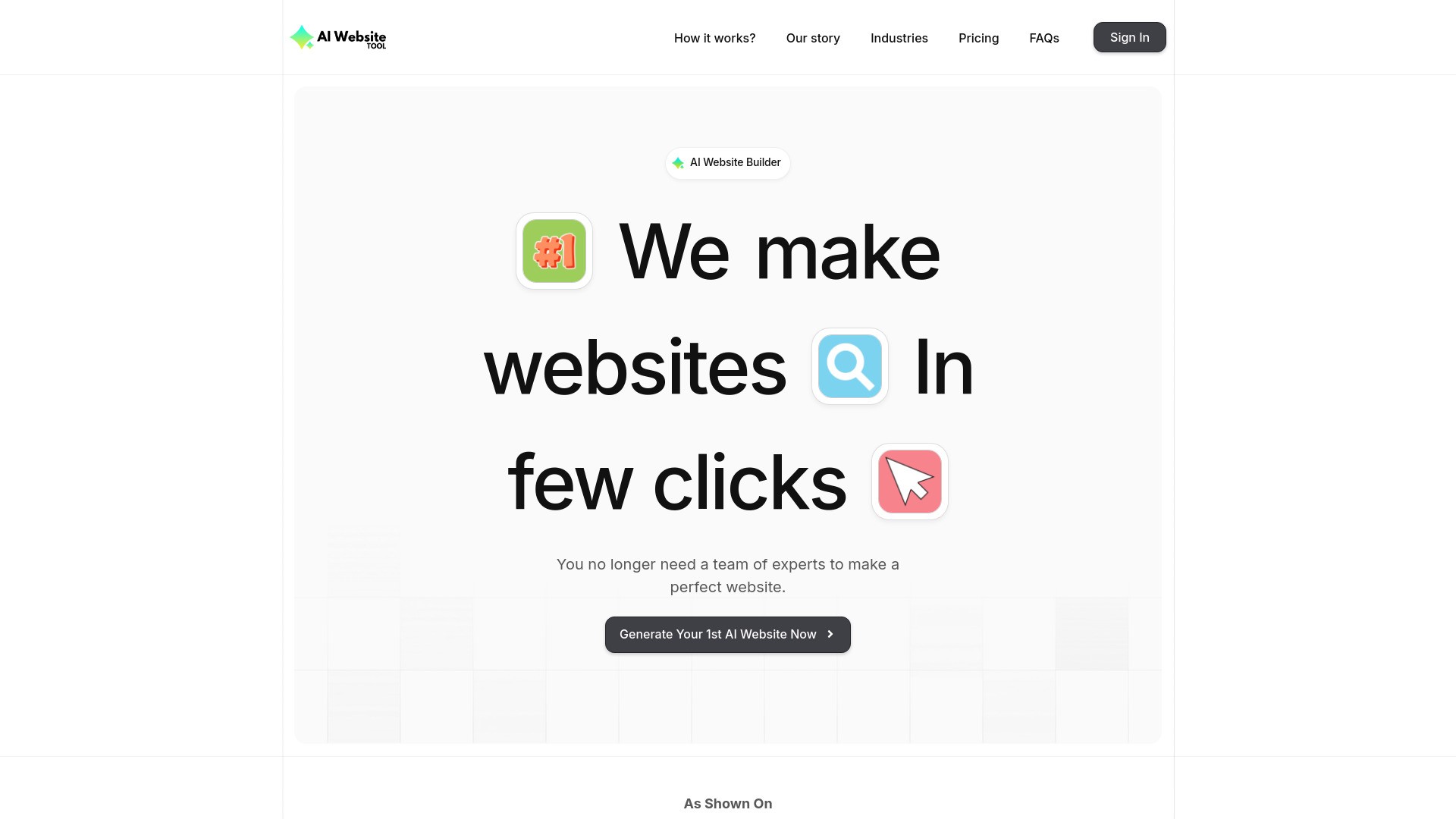 AI Website Tool 截图