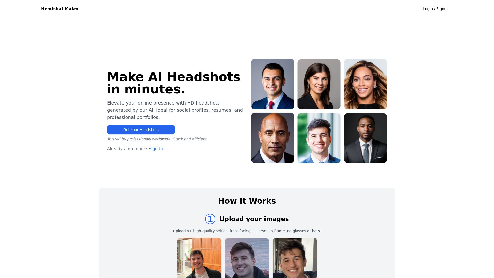 Headshot Maker 截图