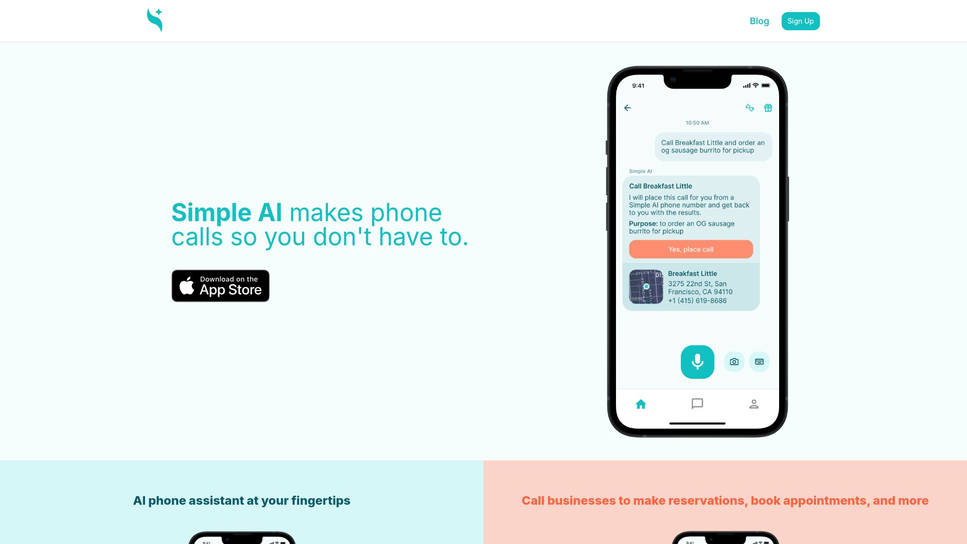 Simple AI Phone Assistant 截图