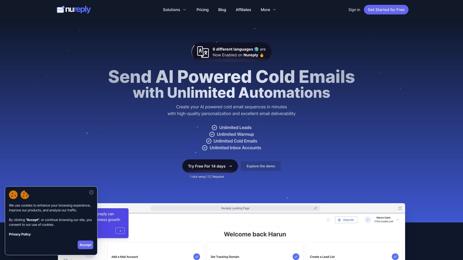 Nureply - AI Powered Cold Outreach 截图