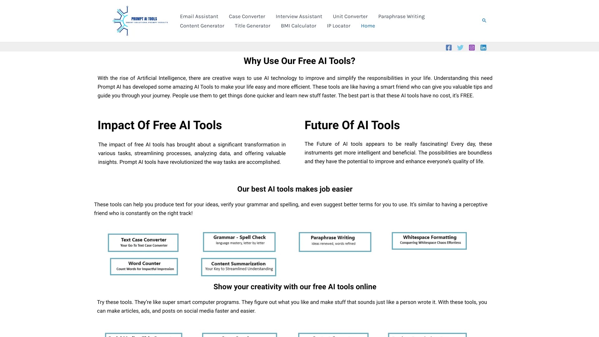 PromptAI Tools 截图