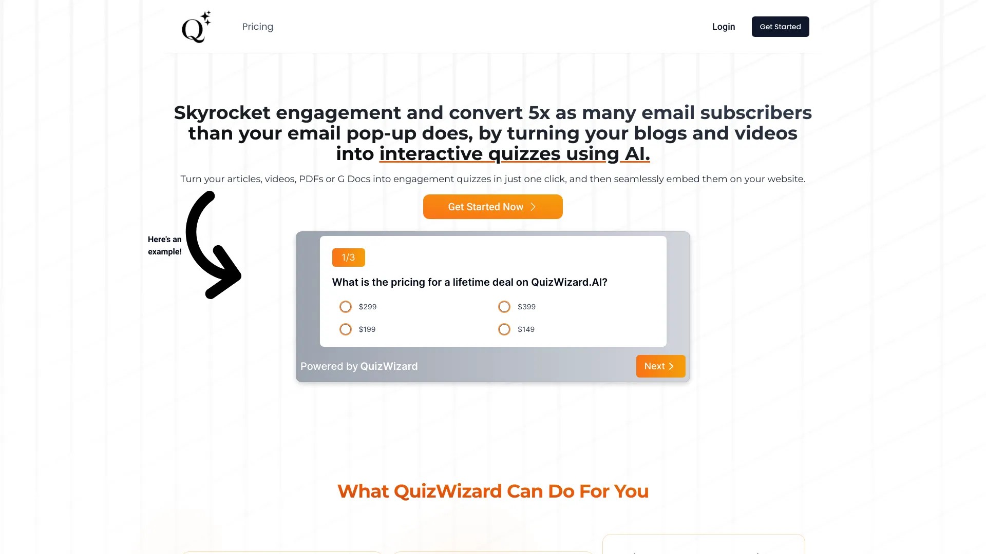 QuizWizard AI 截图