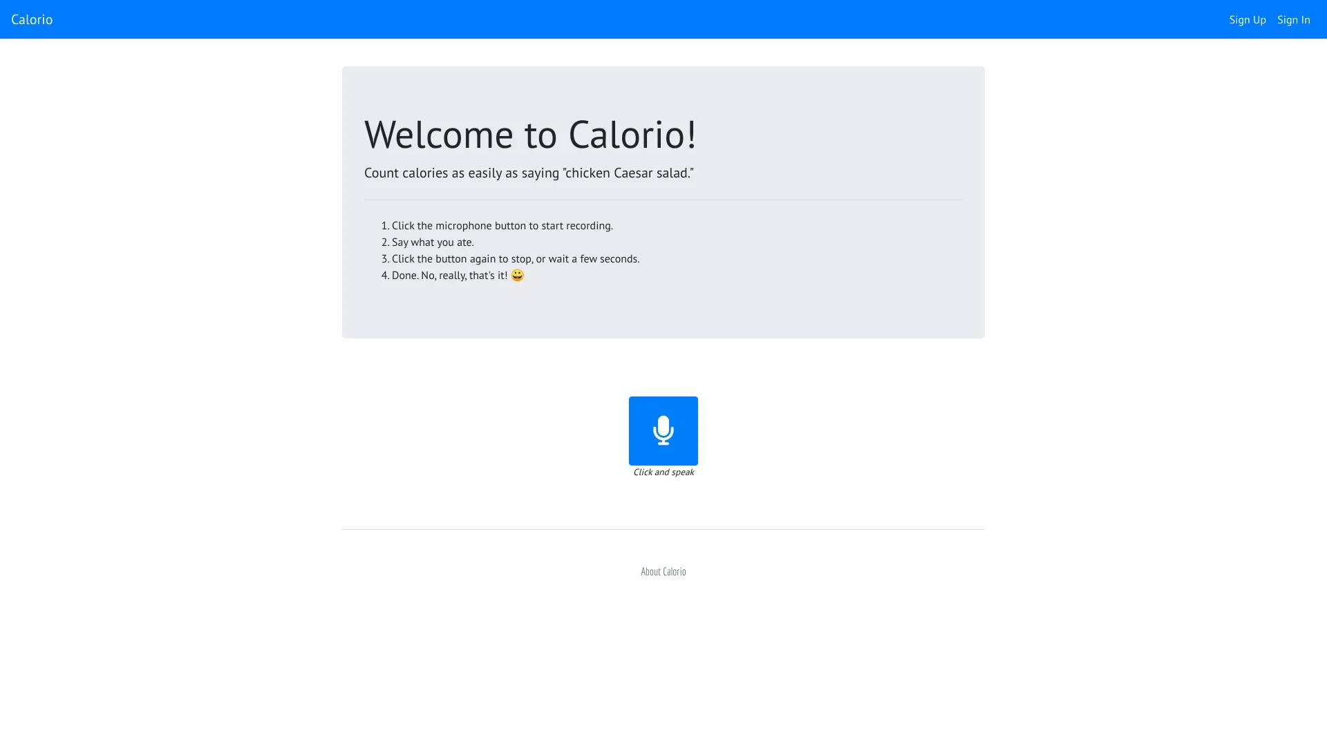 Calorio 截图