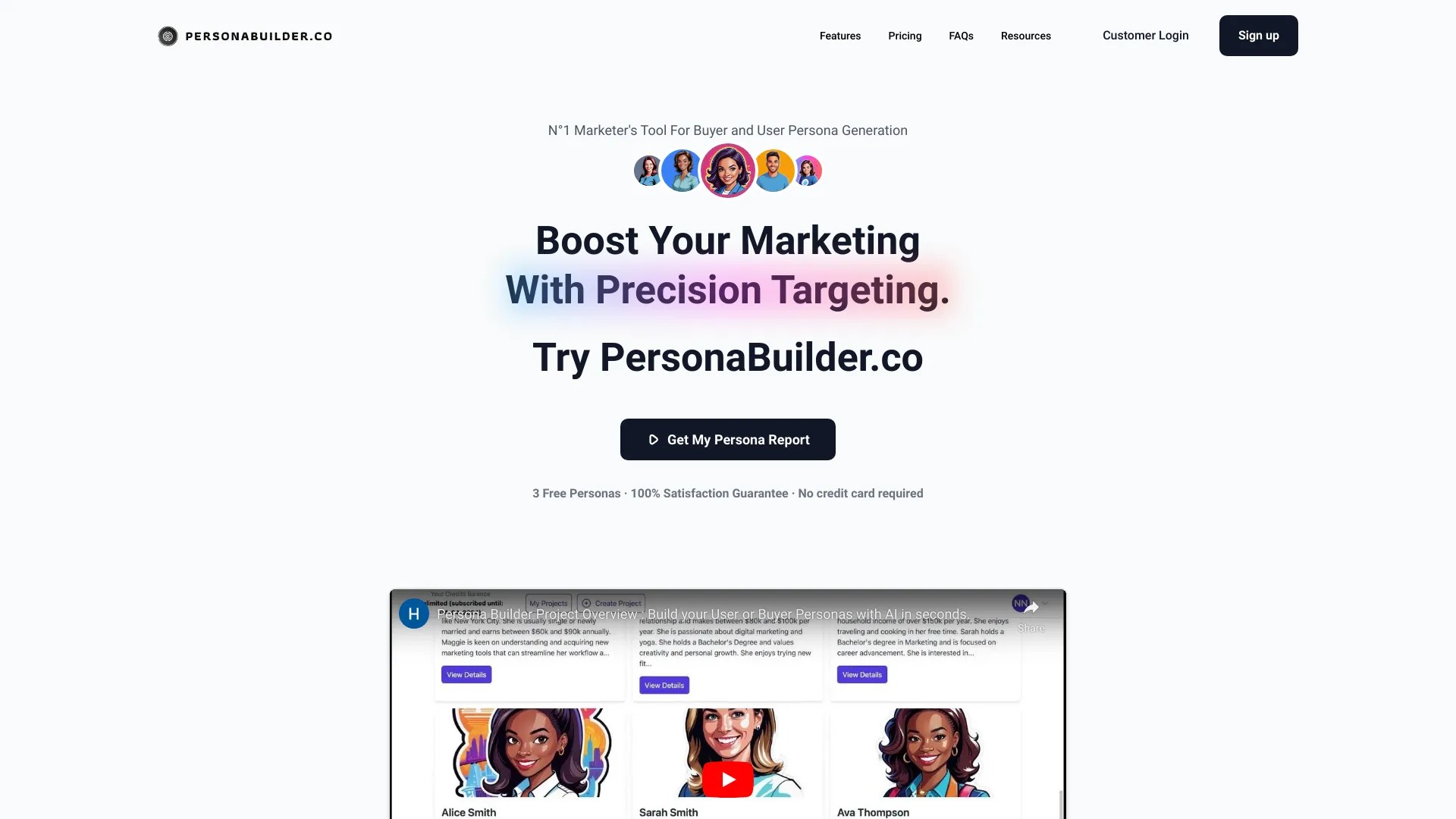 Personabuilder.co / Build your Personas 截图