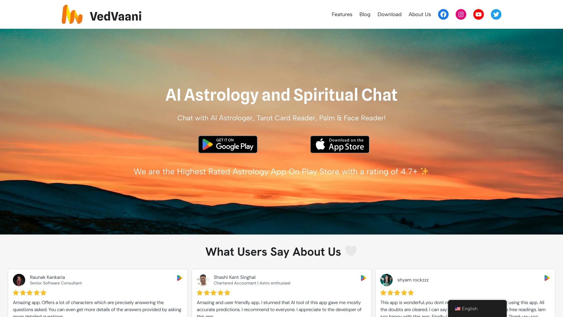 VedVaani - AI Astrology & Spiritual App 截图