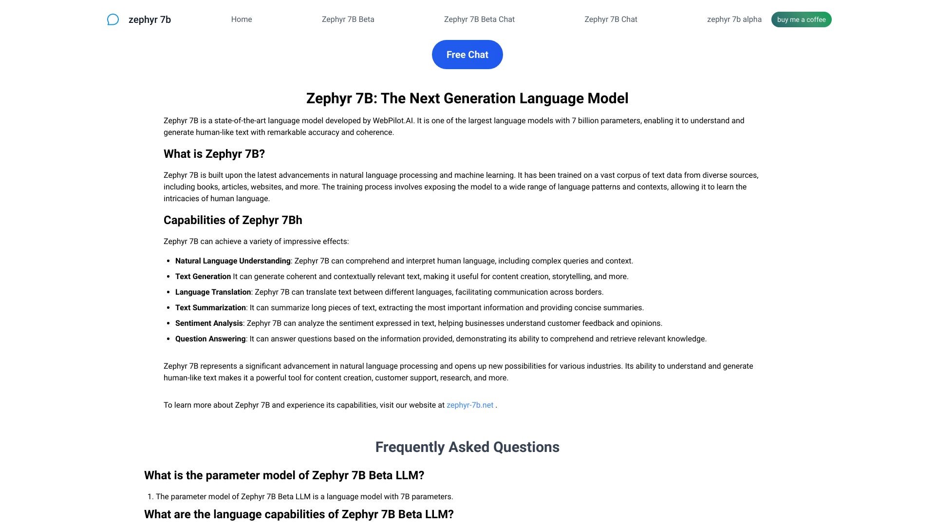 zephyr 7b  alpha model chat 截图