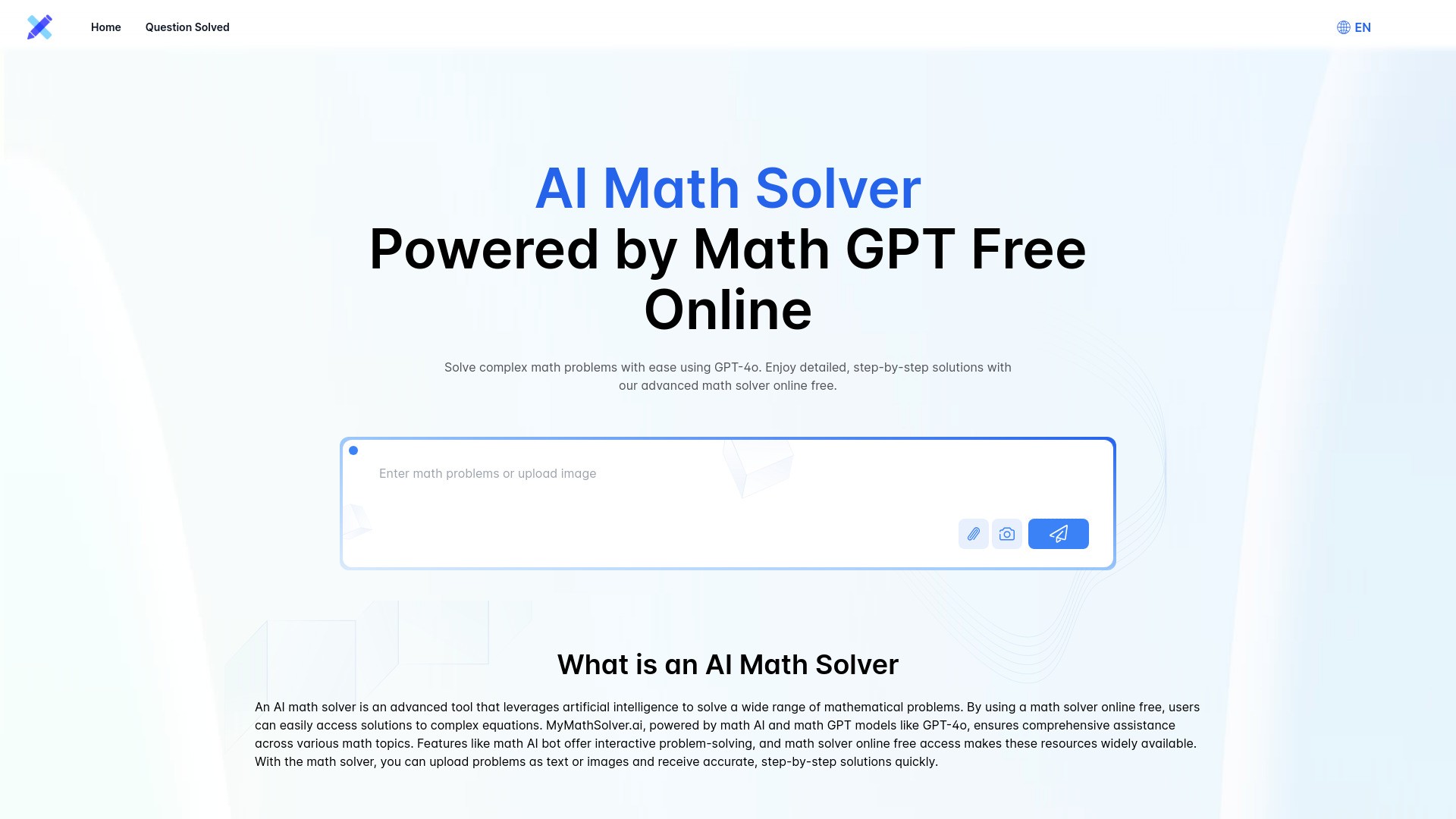 AI Math Solver Powered by Math GPT Free Online 截图