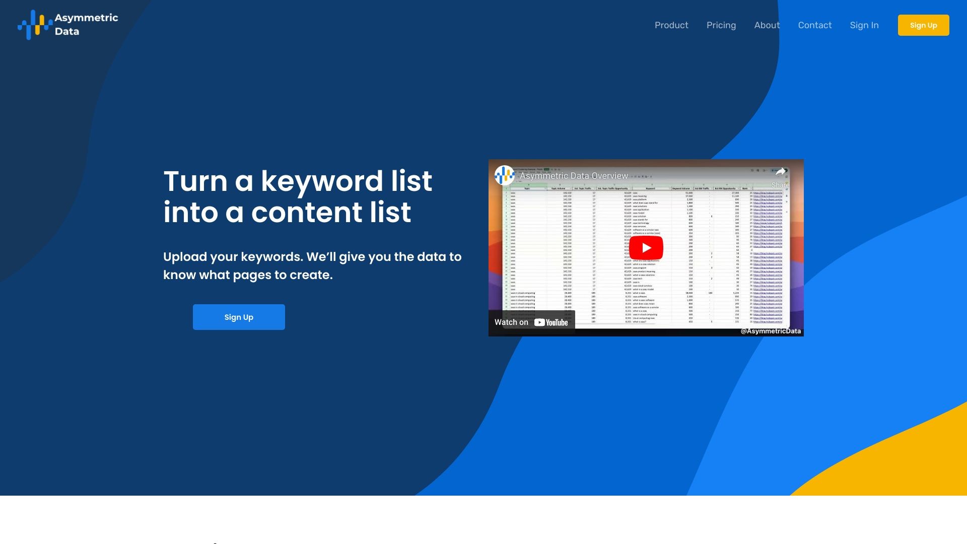 Asymmetric Data 截图