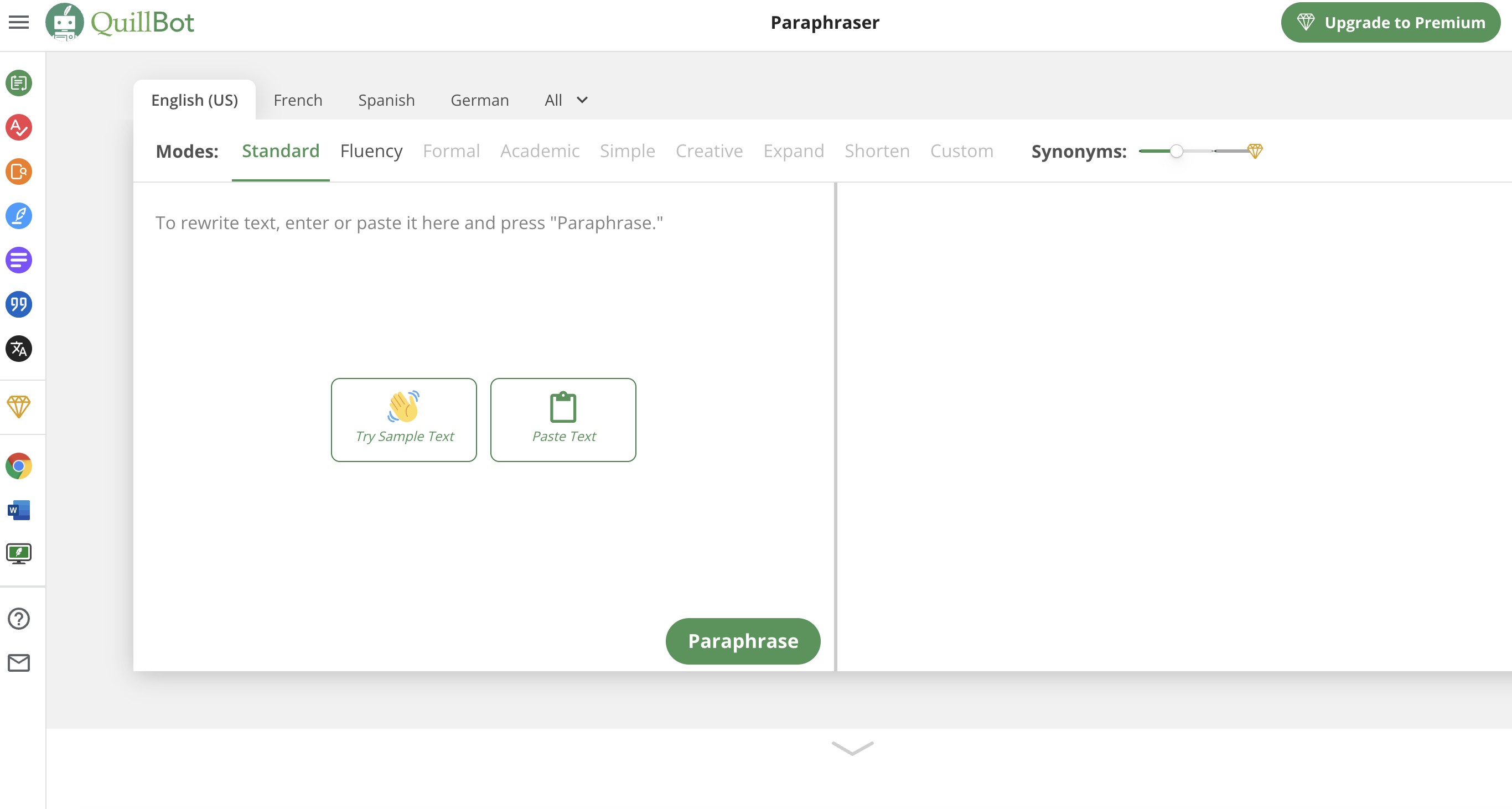 Quillbot Paraphraser 截图