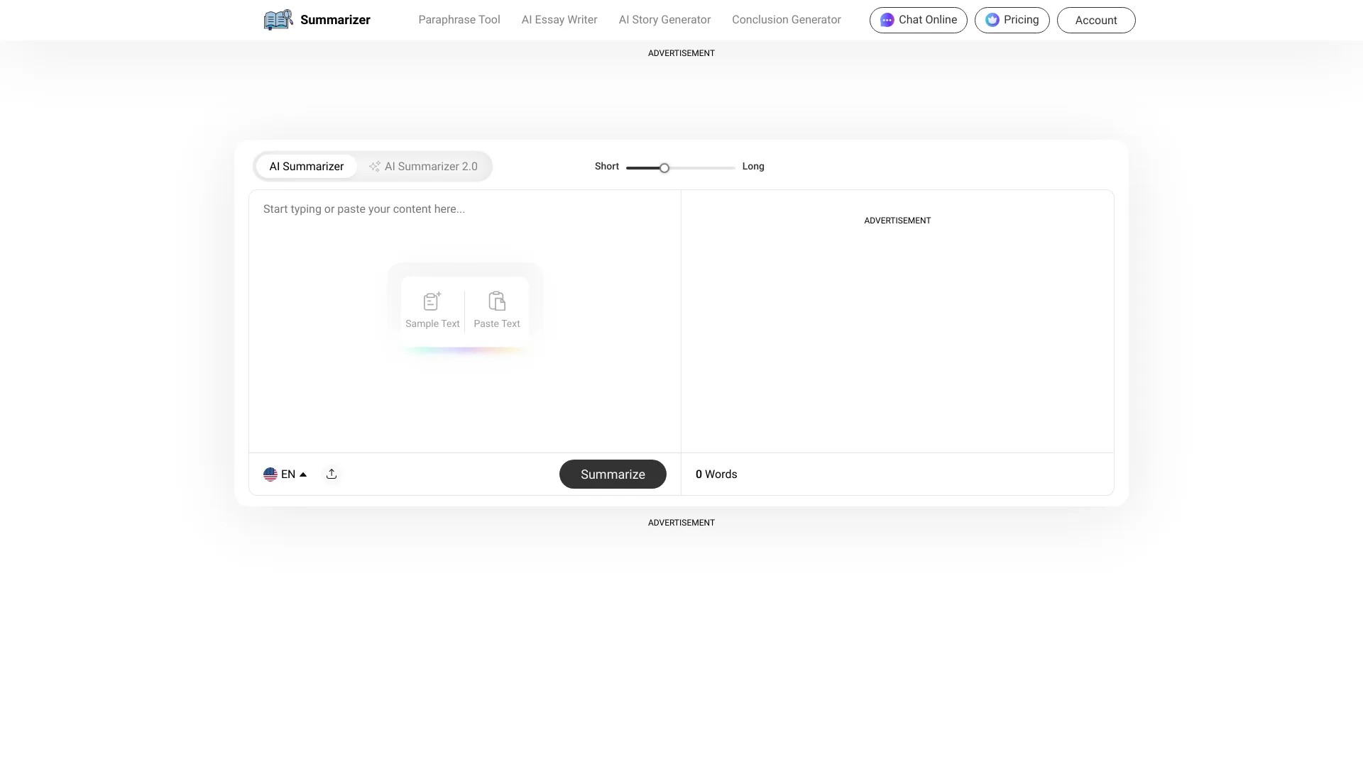 summarizer.org 截图