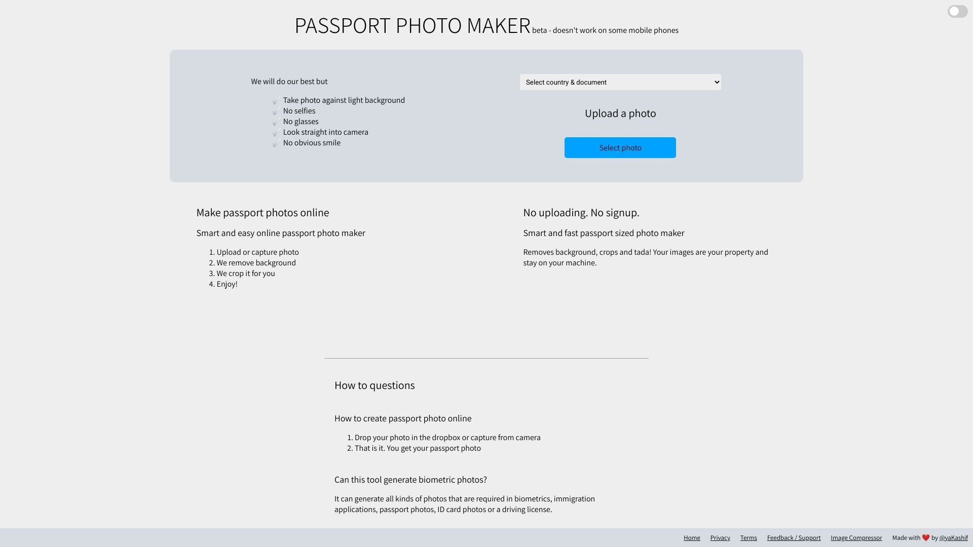 Passport Photo Maker 截图