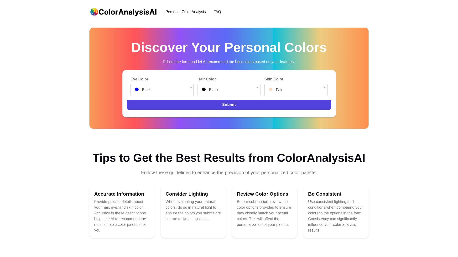 ColorAnalysisAI 截图