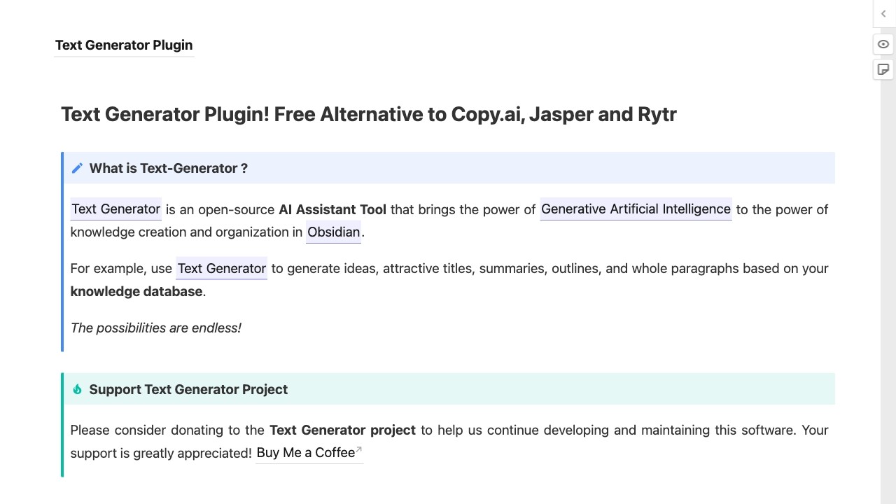 Text Generator Plugin 截图
