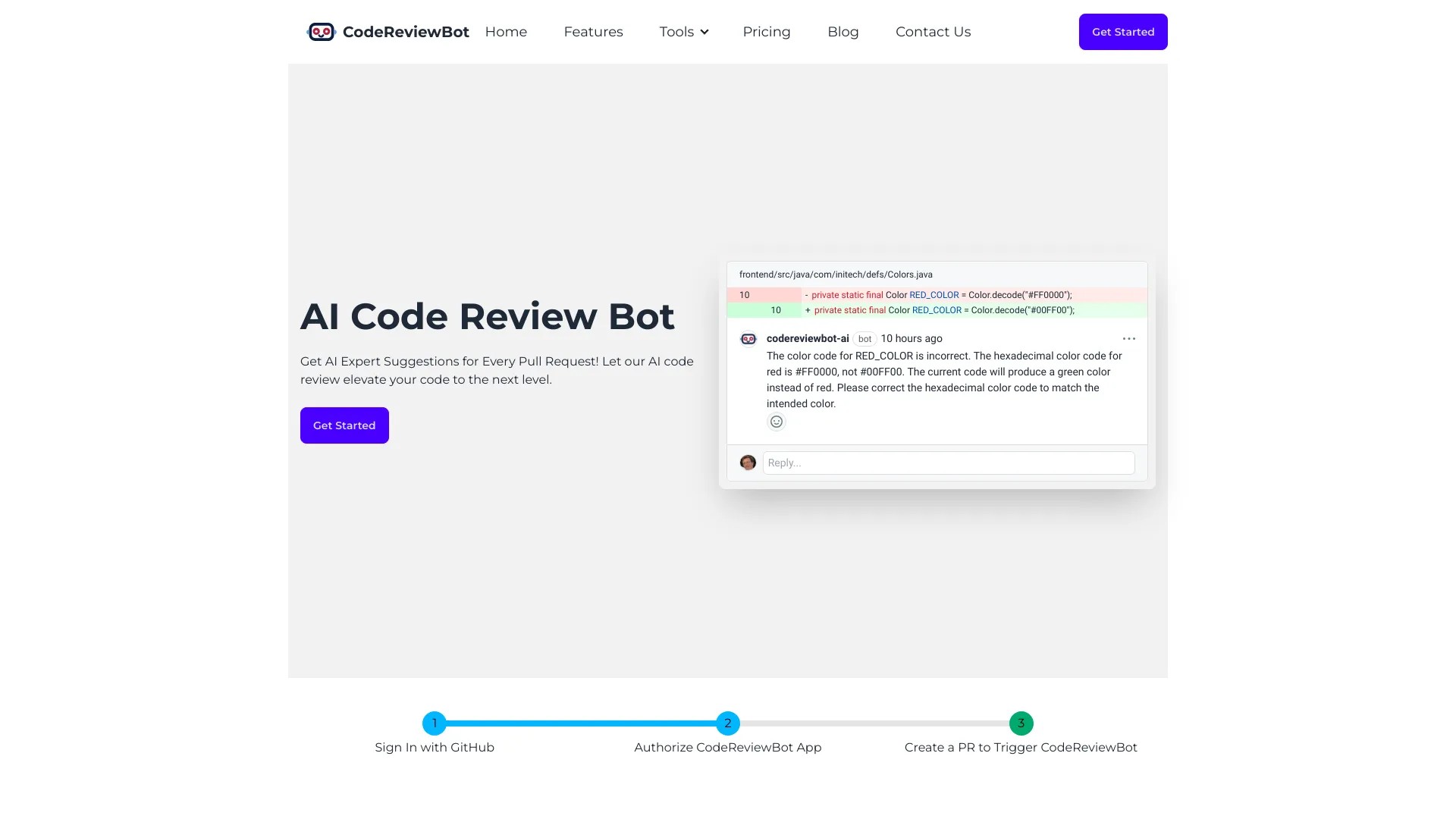 CodeReviewBot.AI 截图