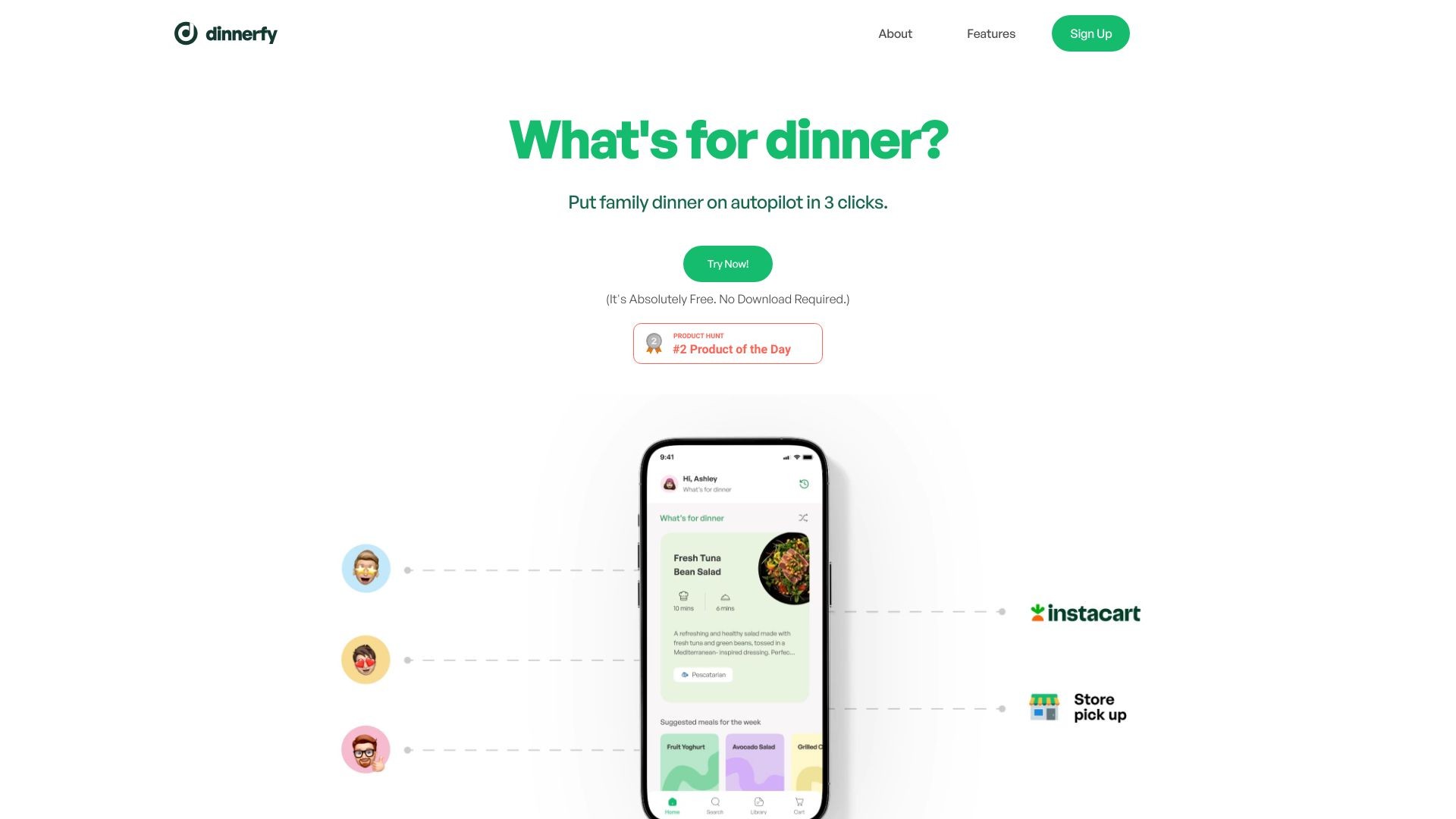 Dinnerfy 截图