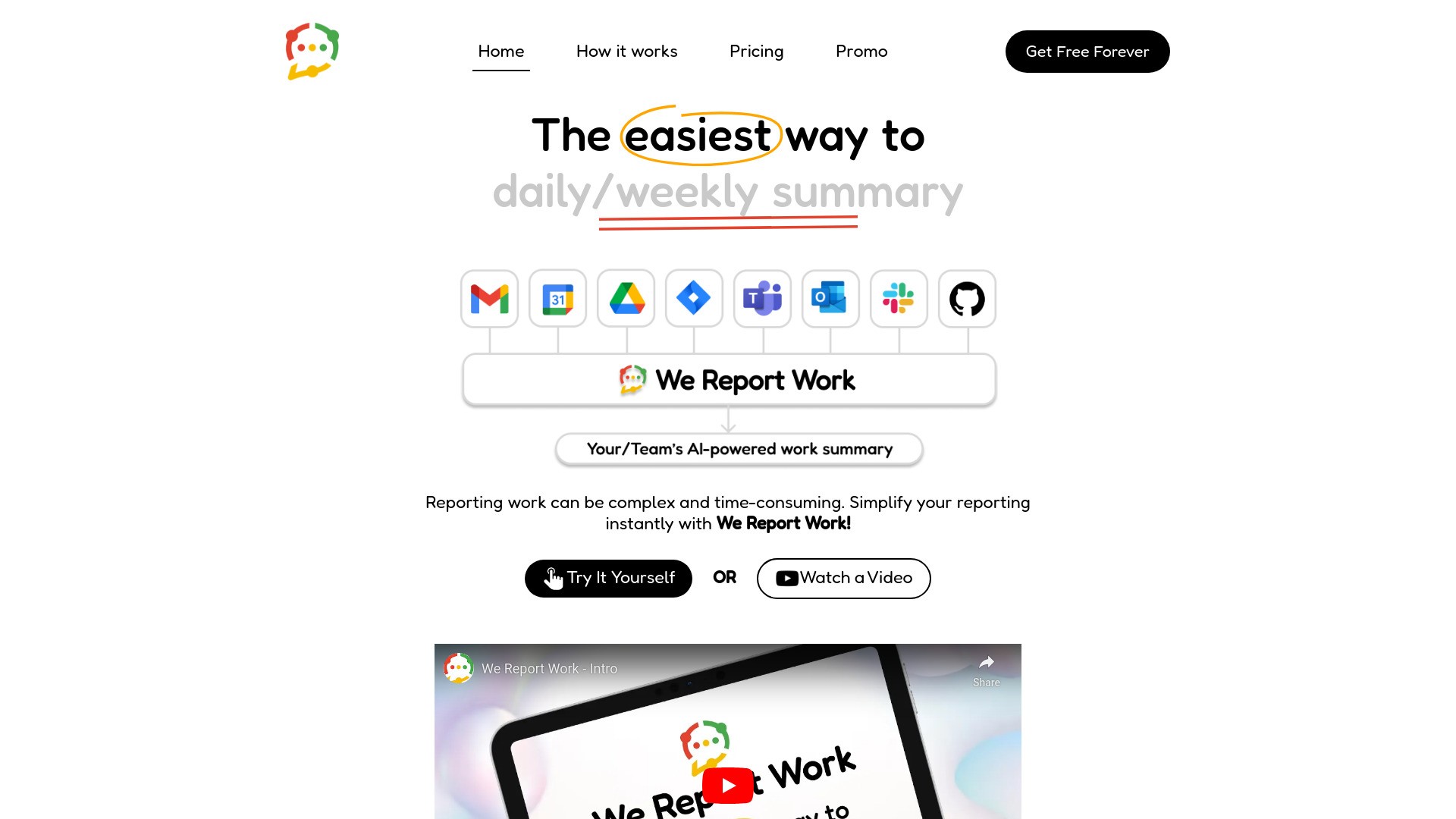 We Report Work 截图