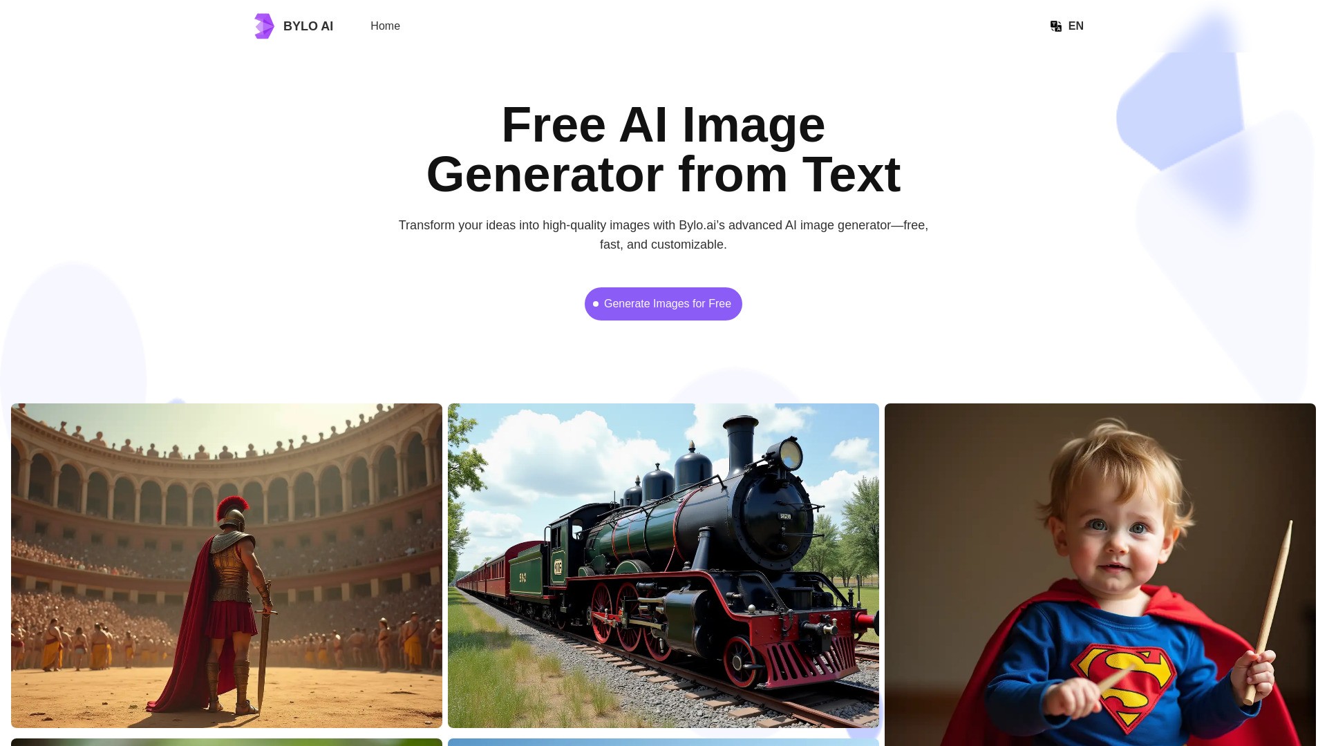Bylo.ai: Free AI Image Generator 截图