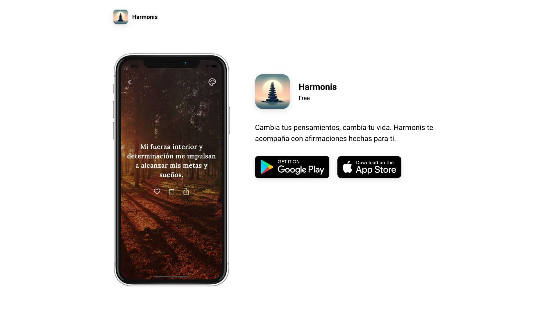 Harmonis - Afirmaciones Personalizadas 截图
