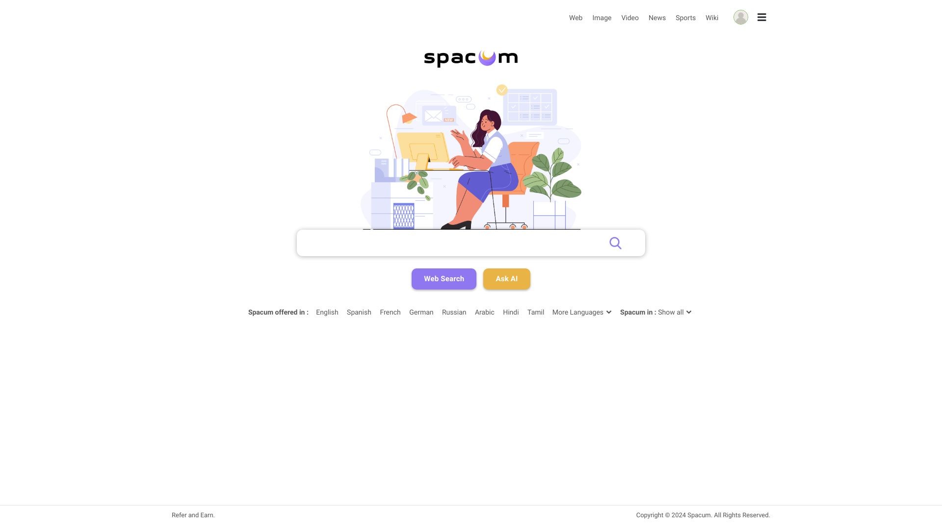 Spacum Search Engine 截图