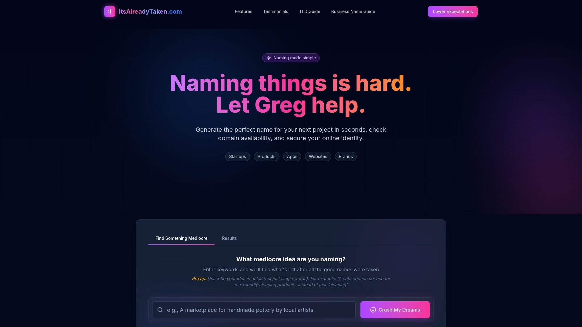 ItsAlreadyTaken 截图